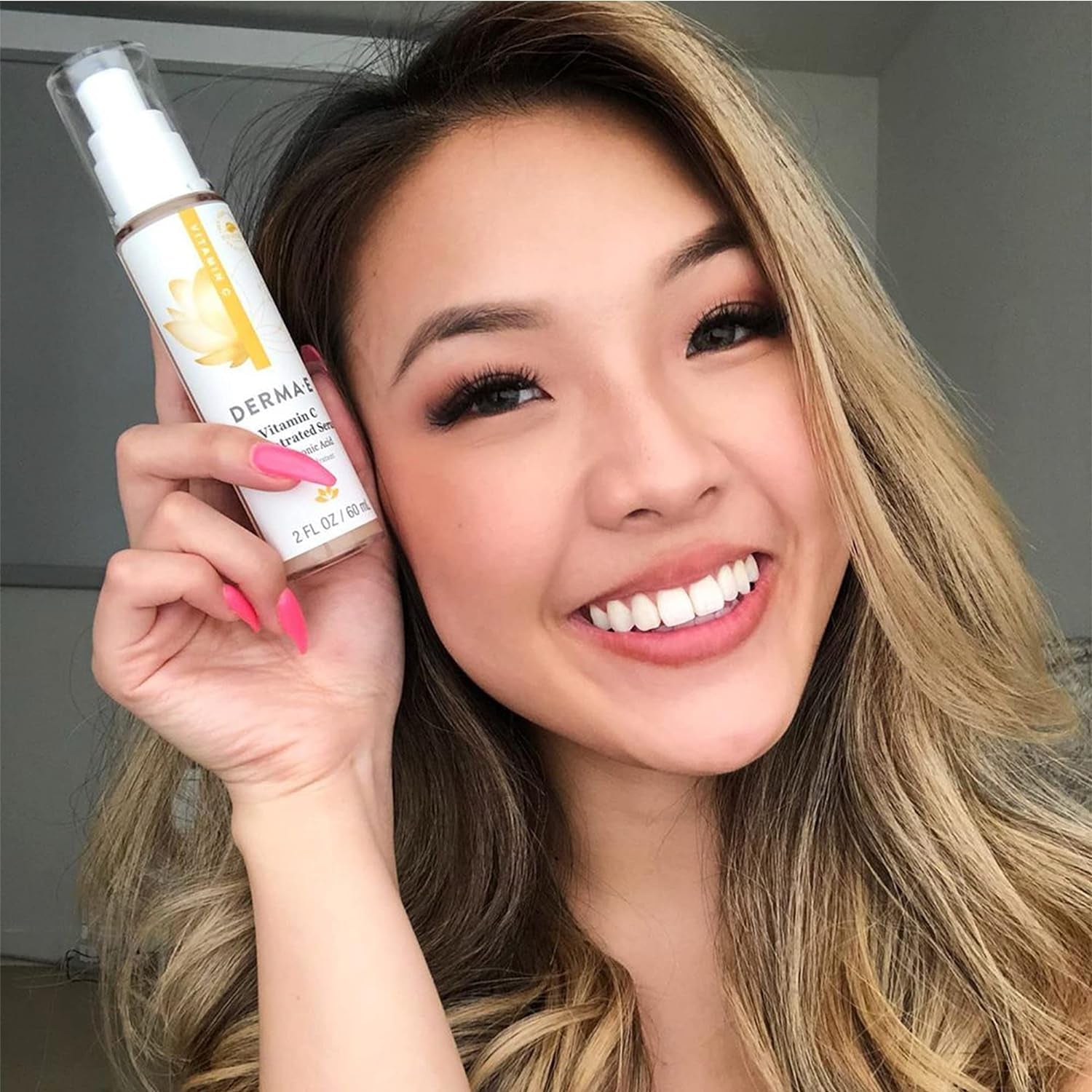 Vitamin C Concentrated Serum with Hyaluronic Acid, Vitamin E & Aloe, All Natural, Antioxidant-Rich Concentrated Facial Serum – Firming and Brightening Vitamin C Face Serum, 2Oz