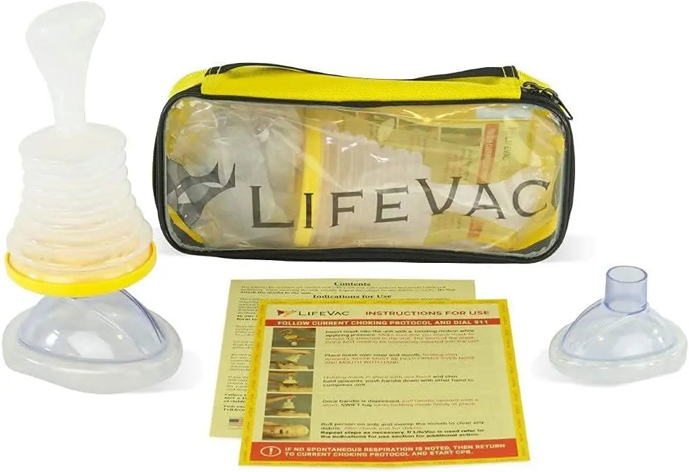 LifeVac Yellow Travel Kit - Portable Suction Rescue Device, First Aid Kit for Kids and Adults, Portable Airway Suction Device for Children and Adults VINE GLOBAL