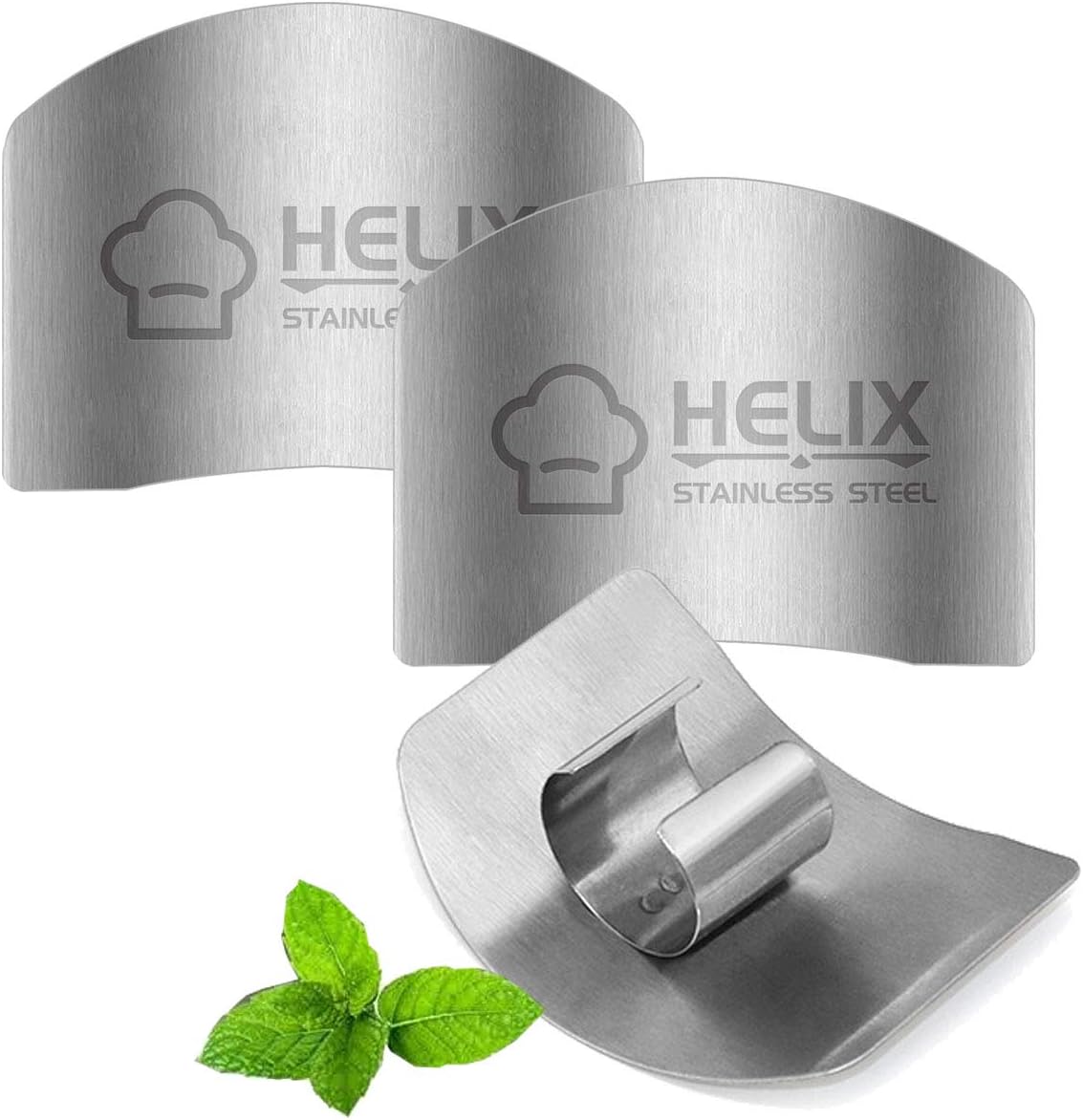 3 Pack Finger Guards for Cutting Kitchen Tool Stainless Steel Finger Guard Finger Protector Avoid Hurting When Slicing and Dicing for Food Chopping Cutting Knife Cutting - VINE GLOBAL