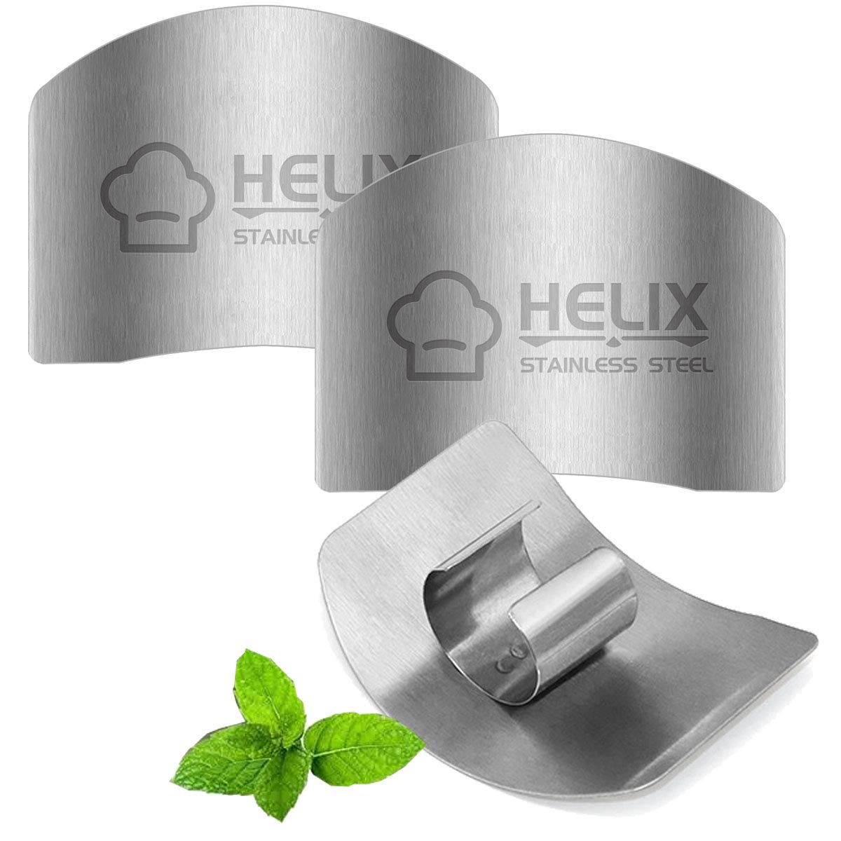 3 Pack Finger Guards for Cutting Kitchen Tool Stainless Steel Finger Guard Finger Protector Avoid Hurting When Slicing and Dicing for Food Chopping Cutting Knife Cutting - VINE GLOBAL