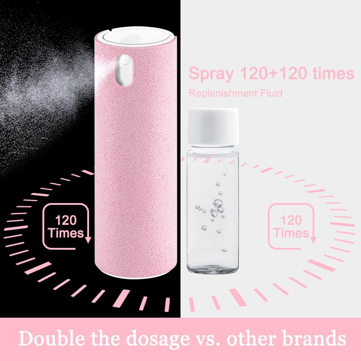 Car Screen Cleaner Spray, Electronic Touchscreen Mist Cleaning Brush Kit for TV, Laptop, iPad, iPhone, Cellphone, MacBook Pro, Tablet, PC, Computer, Monitor, LCD Screens, Eyeglasses - Cream - VINE GLOBAL