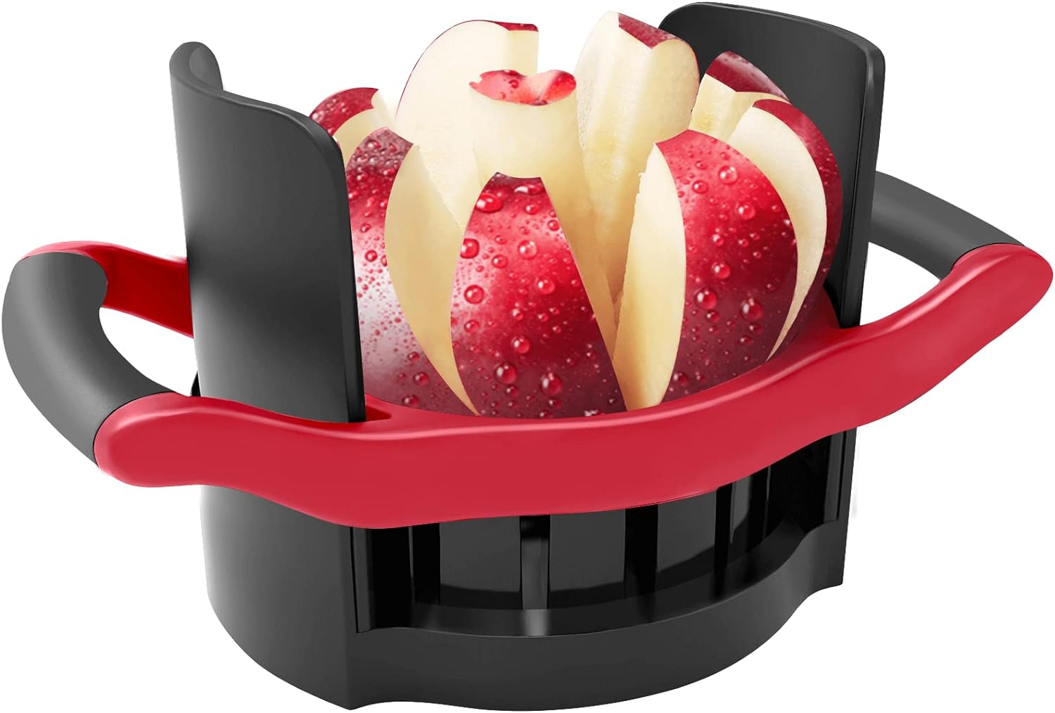Apple Slicer and Corer,Heavy Duty Apple Cutter with Base, Stainless Steel Ultra-Sharp Blade - VINE GLOBAL