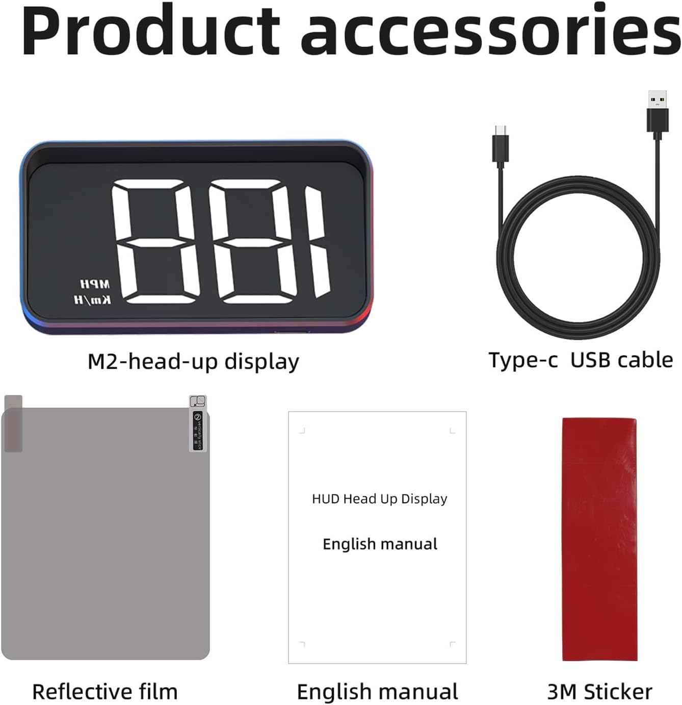Head Up Display for Car HUD | Automatic Light Sensing | Mile Speed|Speedometer - VINE GLOBAL