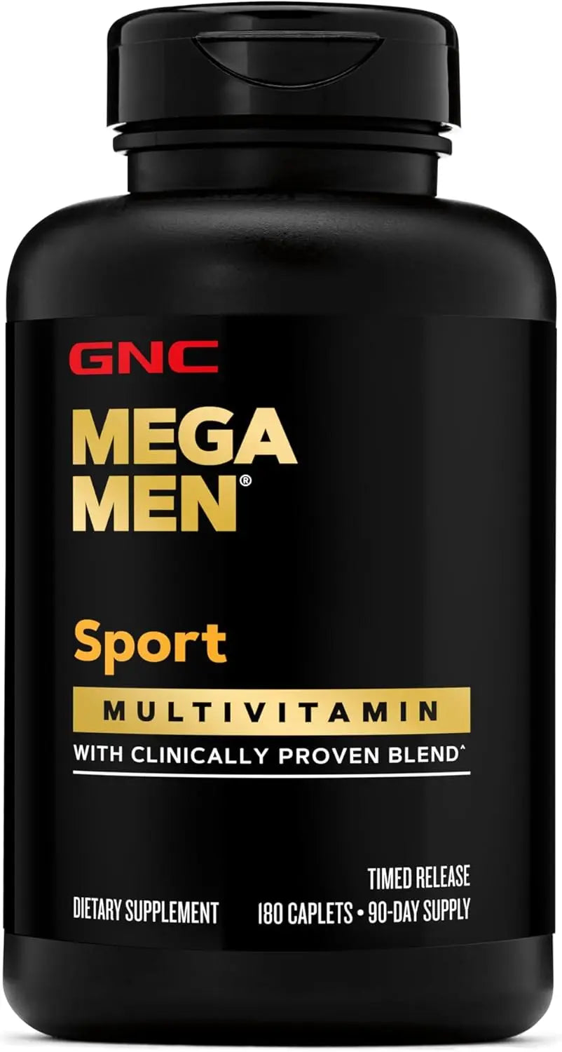 GNC Mega Men Sport Multivitamin | Performance, Muscle Function, and General Health | 180 Count VINE GLOBAL