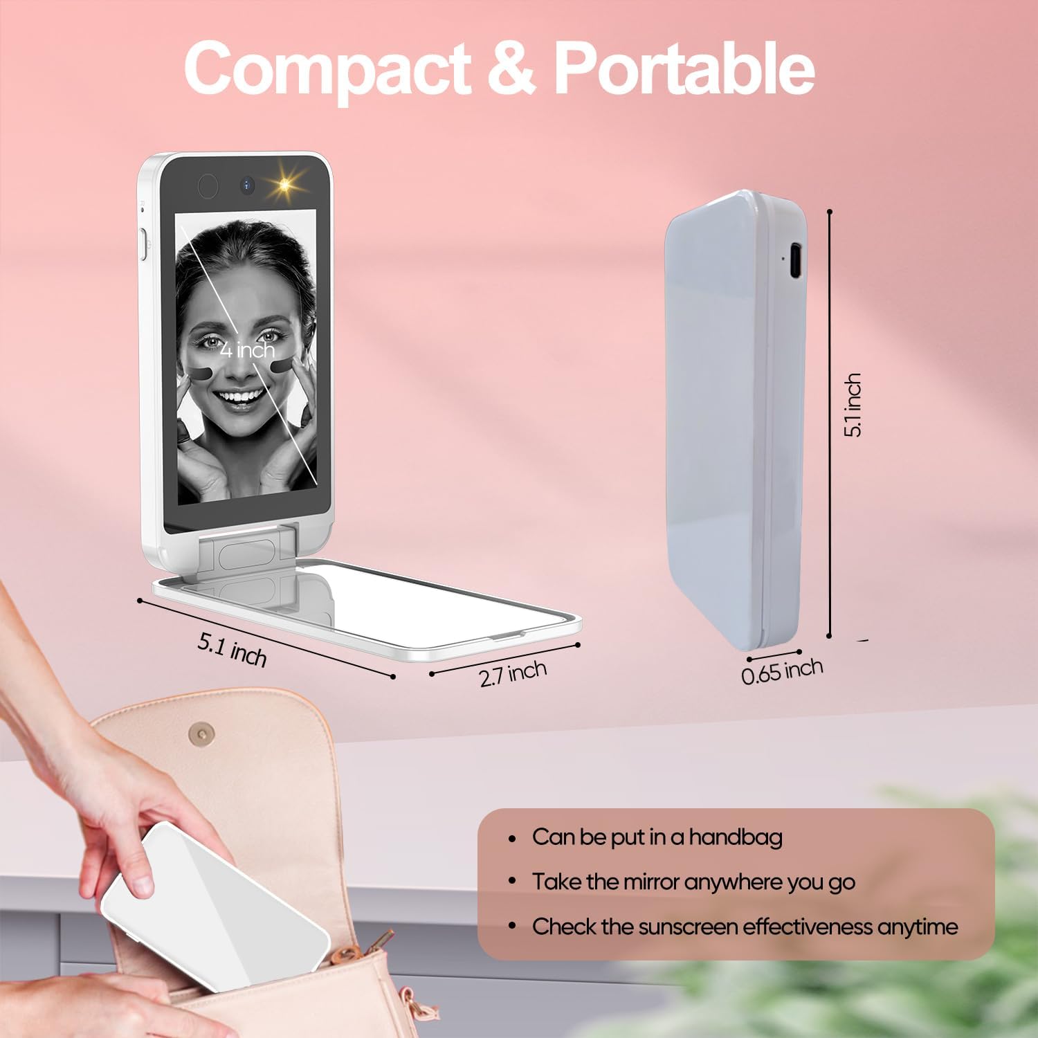 UV Camera for Sunscreen Test UV Mirror Sunscreen Camera - VINE GLOBAL