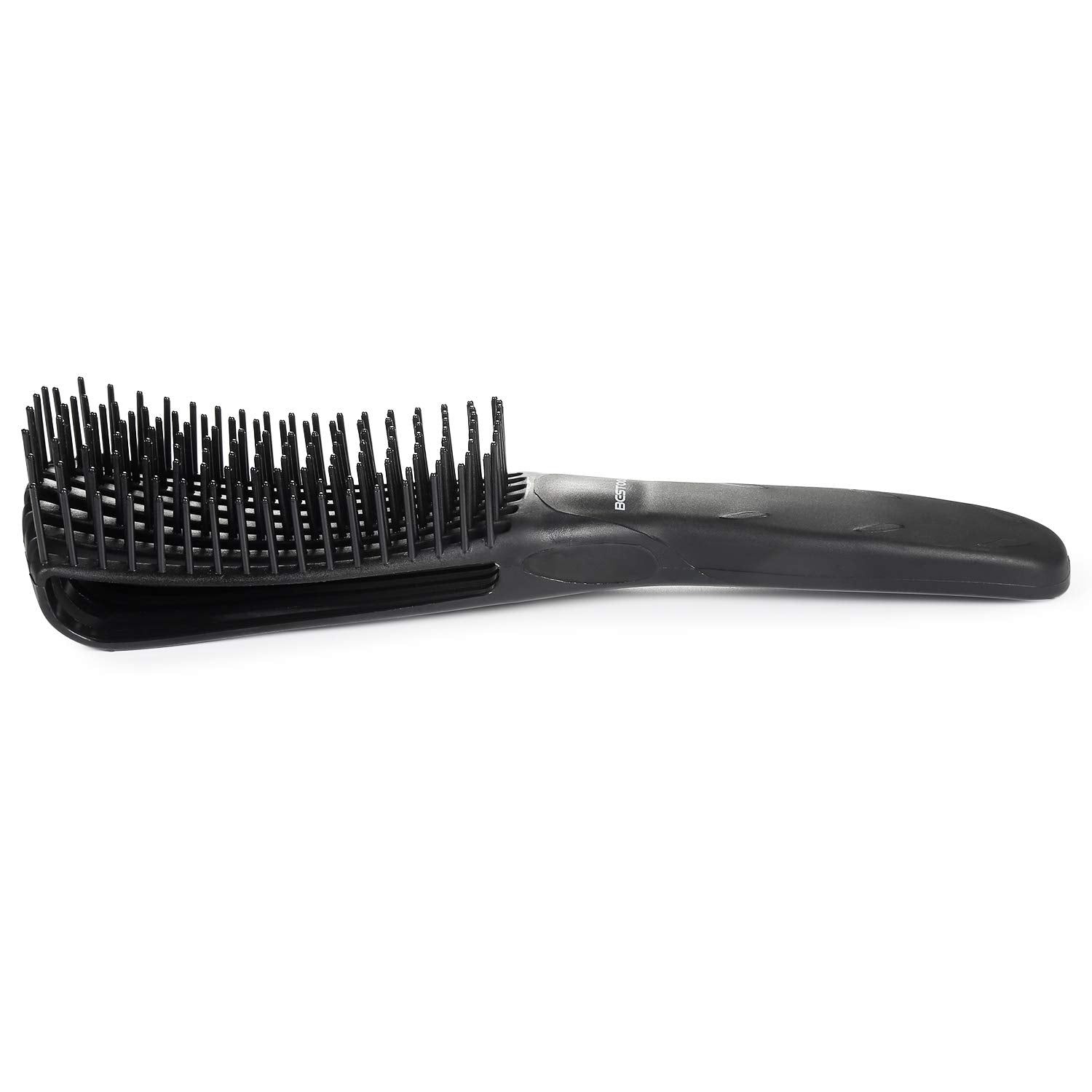 Detangling Brush, Detangler Brush for Natural Black/ Curly Hair Afro 3/4abc Texture, Faster n Easier Detangle Wet or Dry Hair with No Pain (Black) - VINE GLOBAL