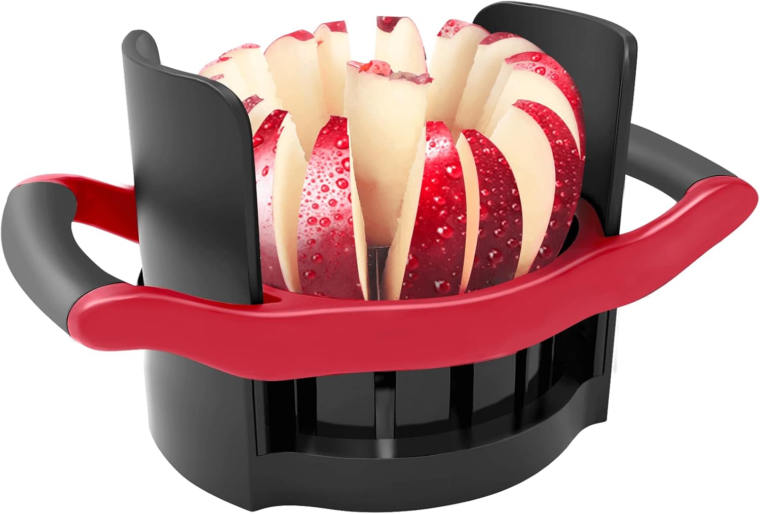 Apple Slicer and Corer,Heavy Duty Apple Cutter with Base, Stainless Steel Ultra-Sharp Blade - VINE GLOBAL
