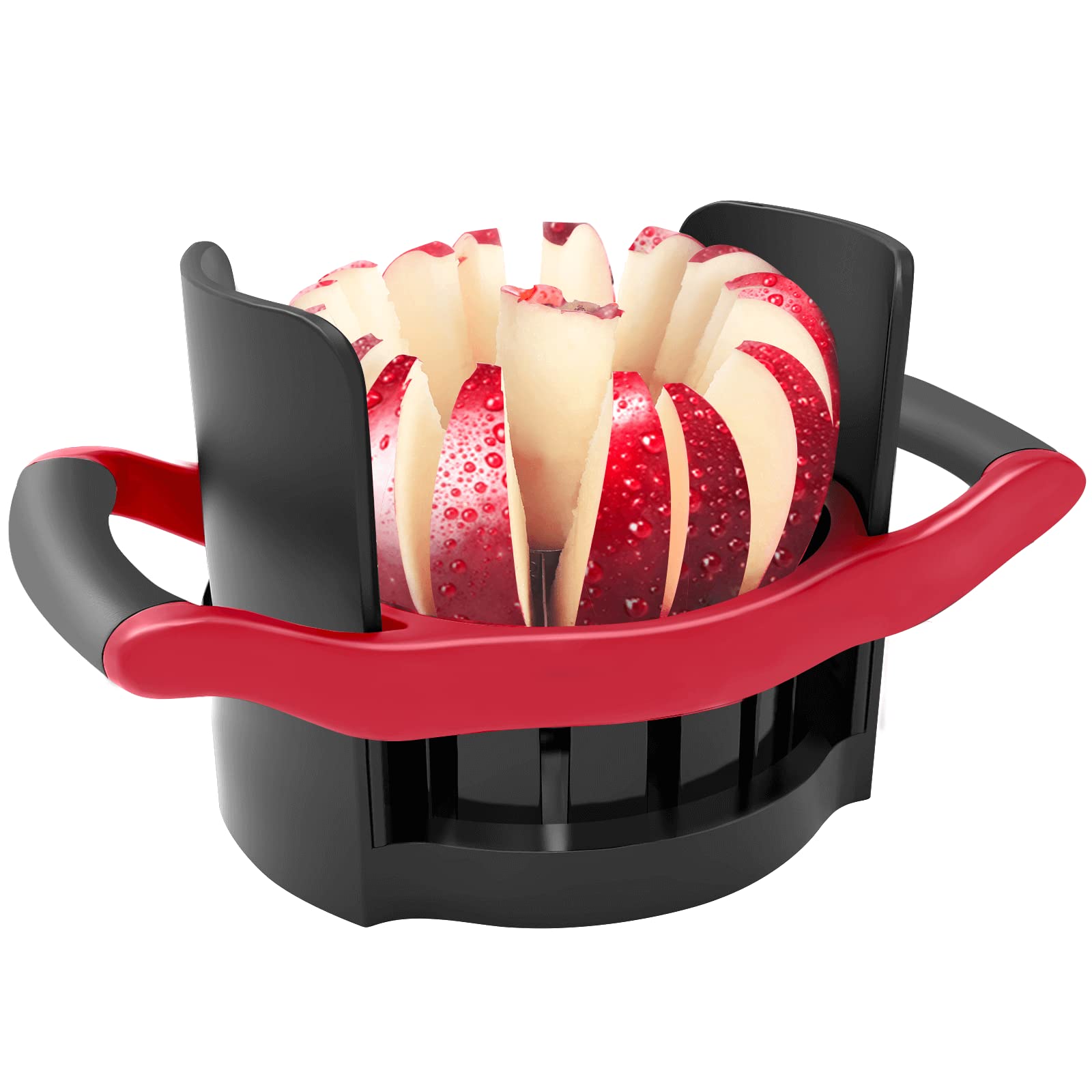 Apple Slicer and Corer,Heavy Duty Apple Cutter with Base, Stainless Steel Ultra-Sharp Blade - VINE GLOBAL