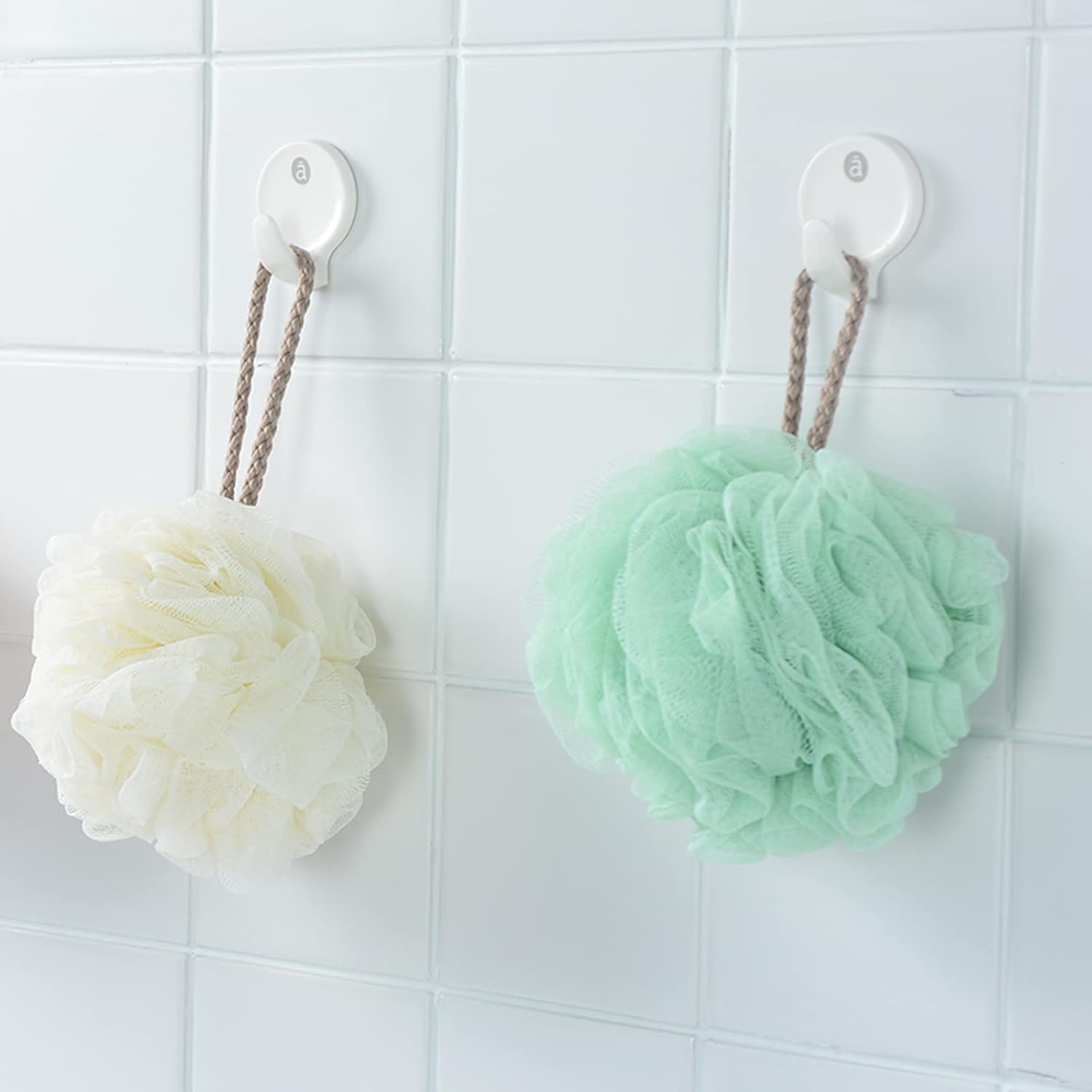 4-Pack Bath Sponges Shower Loofahs Mesh Balls Sponge for Body Wash Bathroom Men Women - VINE GLOBAL