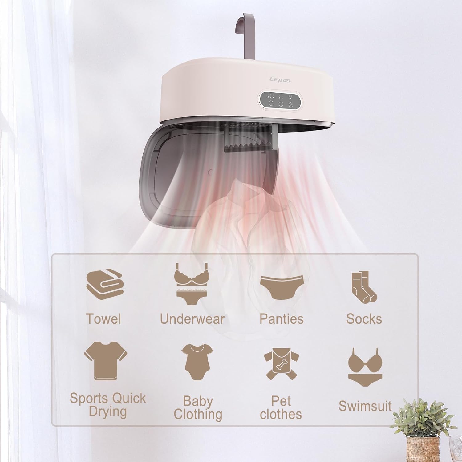 Portable Clothes Dryer, Portable Dryer for Apartments Home Travel RVs - VINE GLOBAL