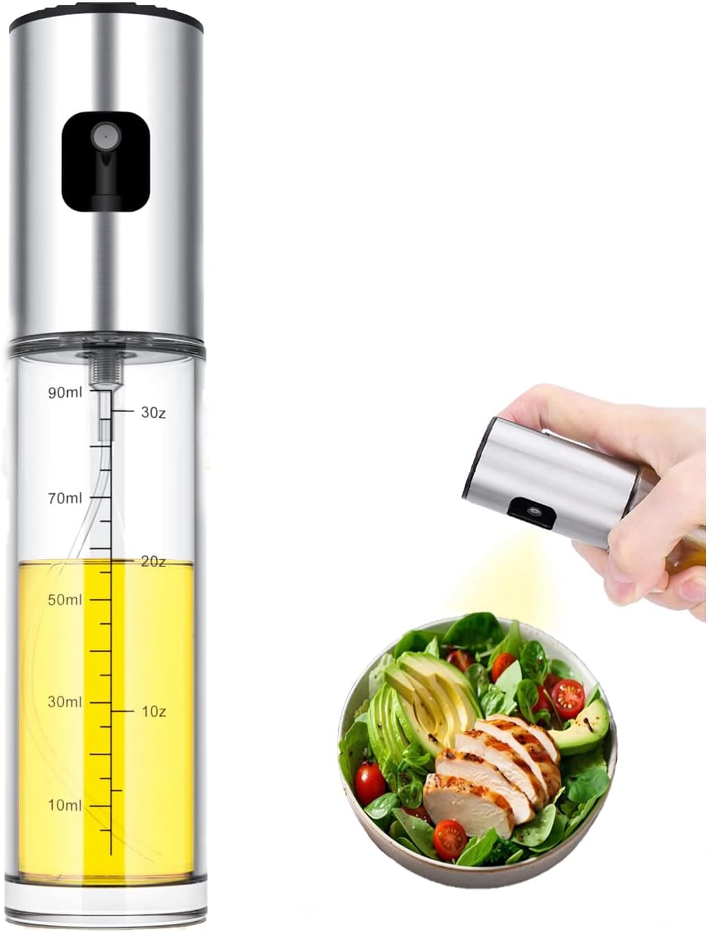 Oil Sprayer for Cooking,100ml Oil Sprayer for Air Fryer, Salad,BBQ,Roasting - VINE GLOBAL