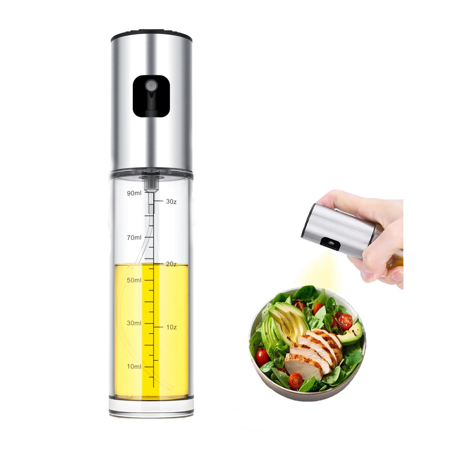 Oil Sprayer for Cooking,100ml Oil Sprayer for Air Fryer, Salad,BBQ,Roasting - VINE GLOBAL