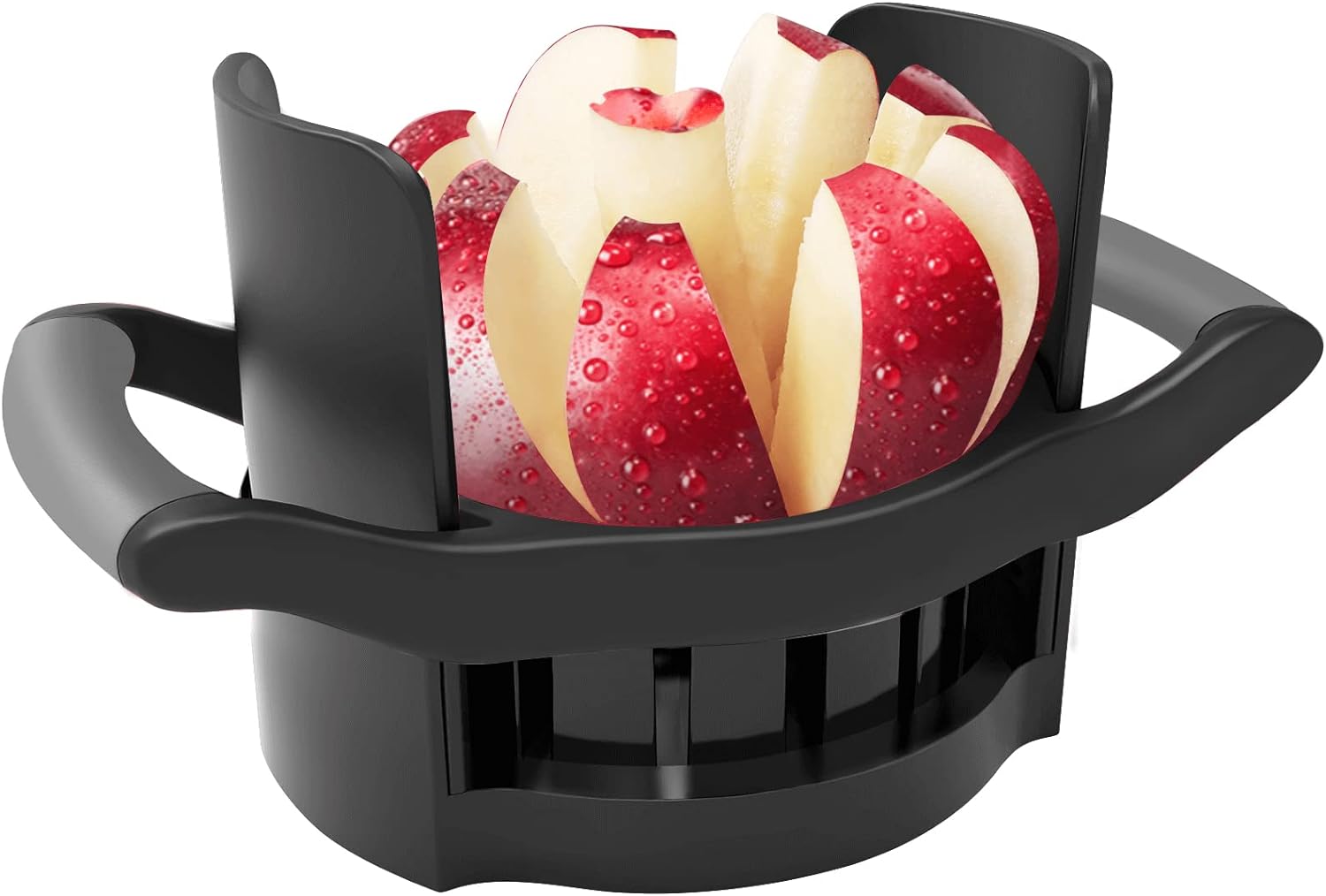 Apple Slicer and Corer,Heavy Duty Apple Cutter with Base, Stainless Steel Ultra-Sharp Blade - VINE GLOBAL