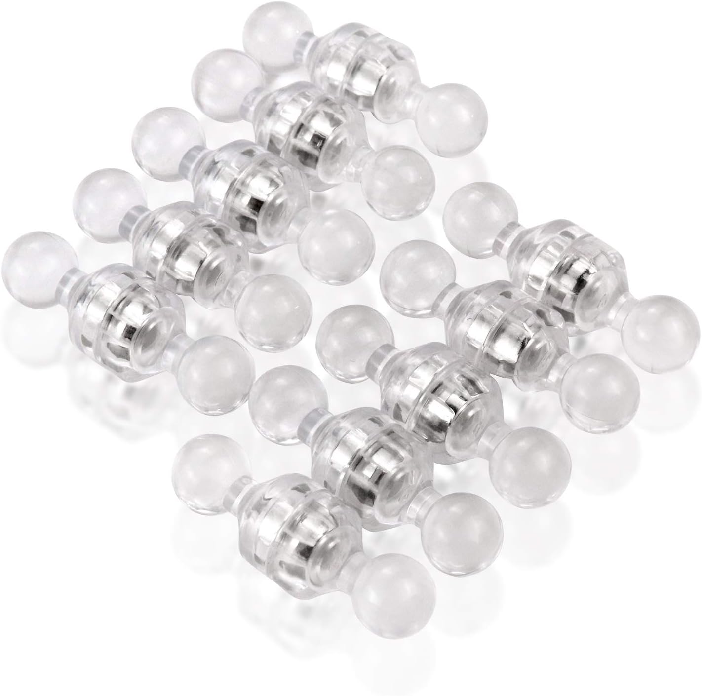 12Pcs Black Fridge Magnets, Small and Strong Magnets for Whiteboard - VINE GLOBAL