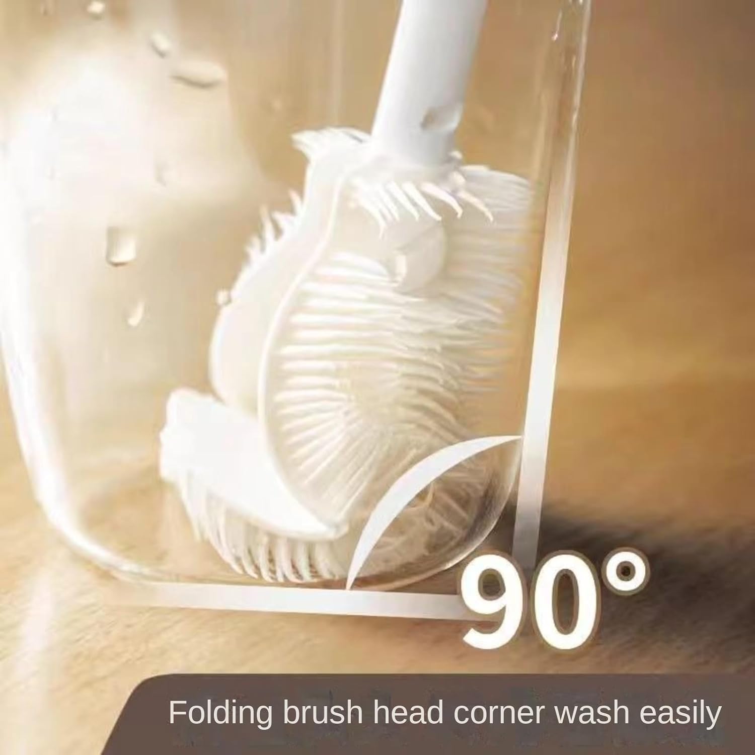 Soft Silicone Folding Water Cup Brush Head Wall Breaking Machine Special Cleaning Brush - VINE GLOBAL