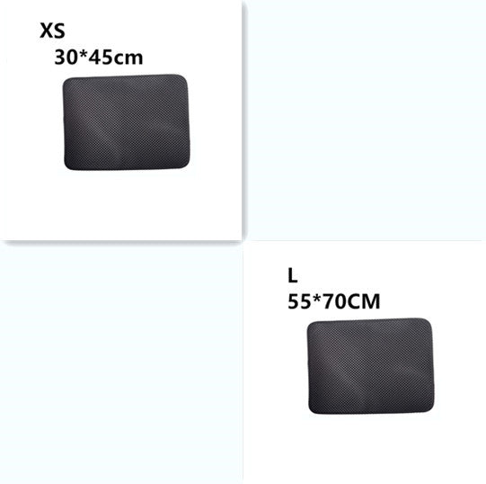 Double Layer Litter Cat Bed Pads Pet Cat Litter Mat Trapping Pets Litter Box Mat Pet Product Bed For Cats House Clean Mat - VINE GLOBAL