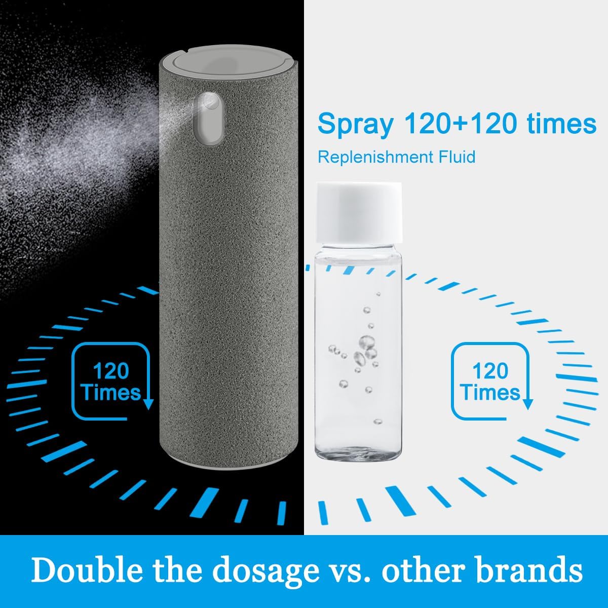 Car Screen Cleaner Spray, Electronic Touchscreen Mist Cleaning Brush Kit for TV, Laptop, iPad, iPhone, Cellphone, MacBook Pro, Tablet, PC, Computer, Monitor, LCD Screens, Eyeglasses - Cream - VINE GLOBAL