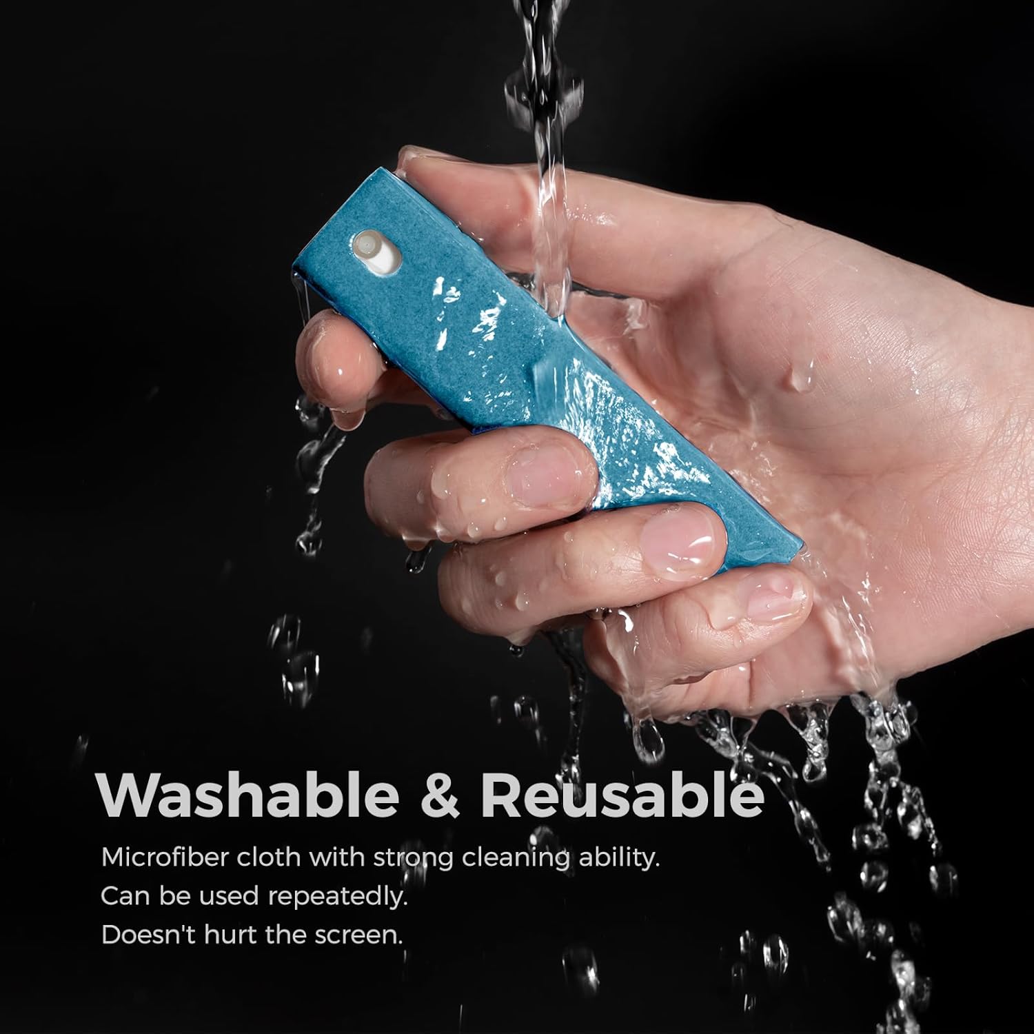 CLEAN Screen Cleaner, Fingerprint Proof Screen Cleaner Spray, All-in-One Cleaner with Microfiber and Shell for All Phones, Laptop and Tablet Screens (Black) - VINE GLOBAL