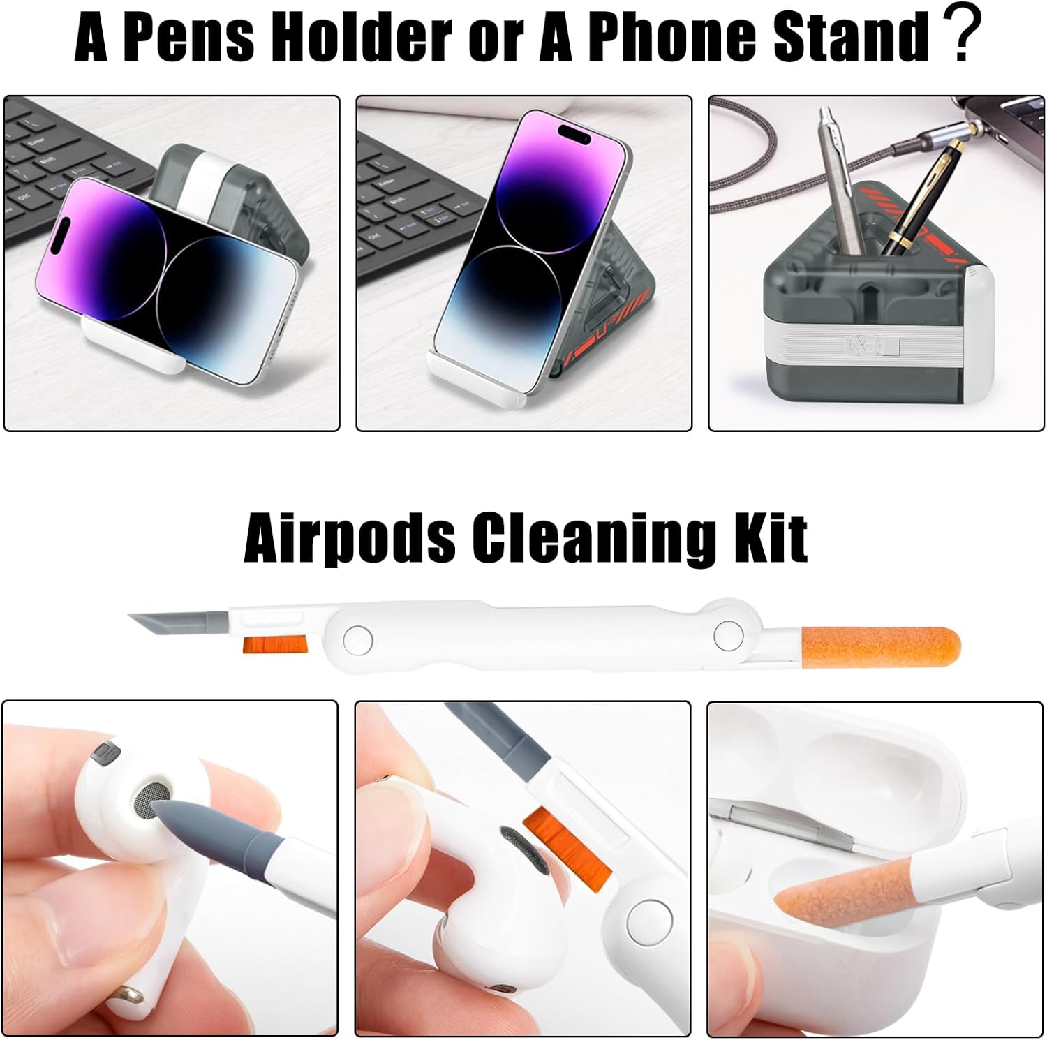 Car Screen Cleaner Spray, Electronic Touchscreen Mist Cleaning Brush Kit for TV, Laptop, iPad, iPhone, Cellphone, MacBook Pro, Smart TV Phone Camera Lens - VINE GLOBAL