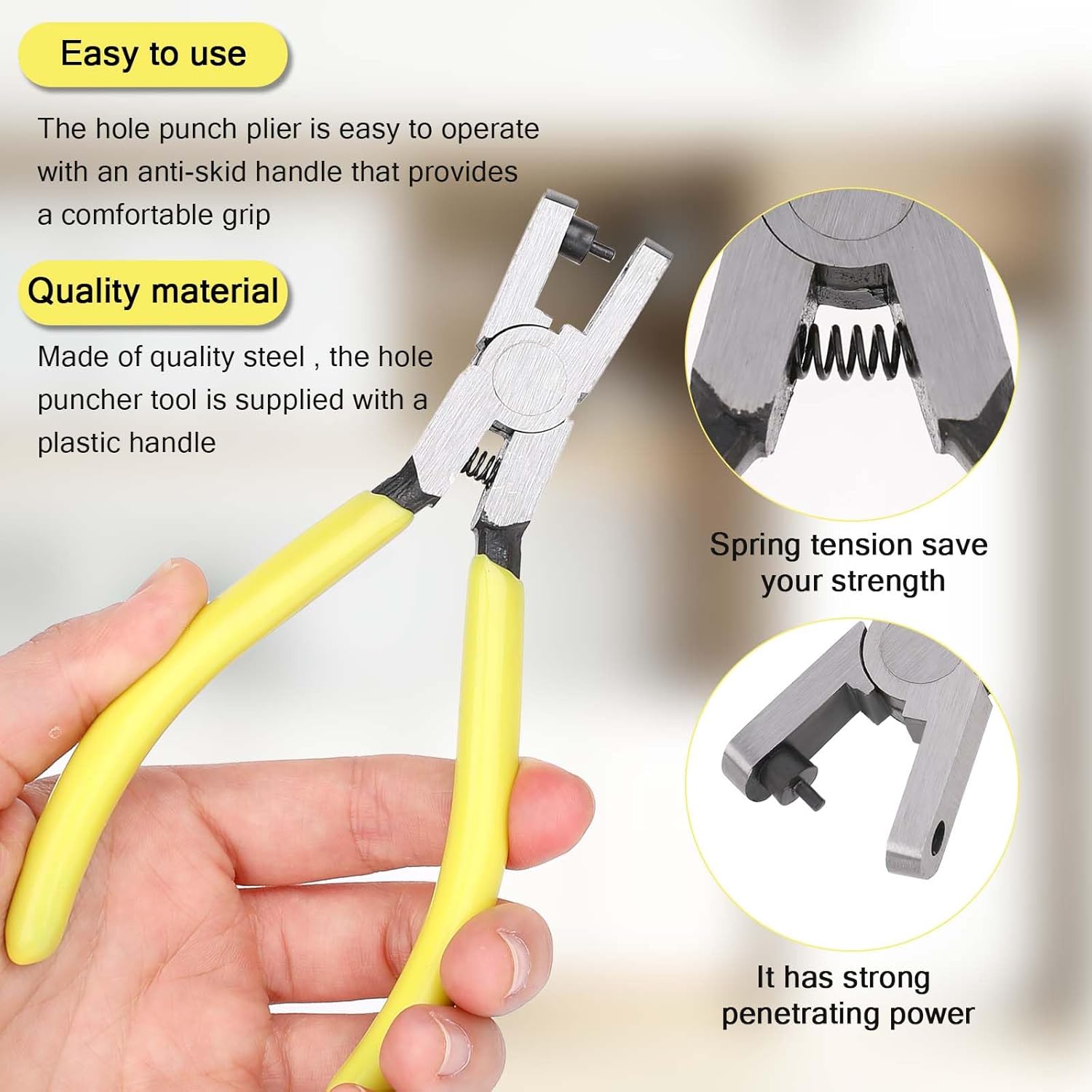 Watch Band Leather Hole Punch Plier 2.0mm Shoe | Wrist Belt | Dog Collars - VINE GLOBAL