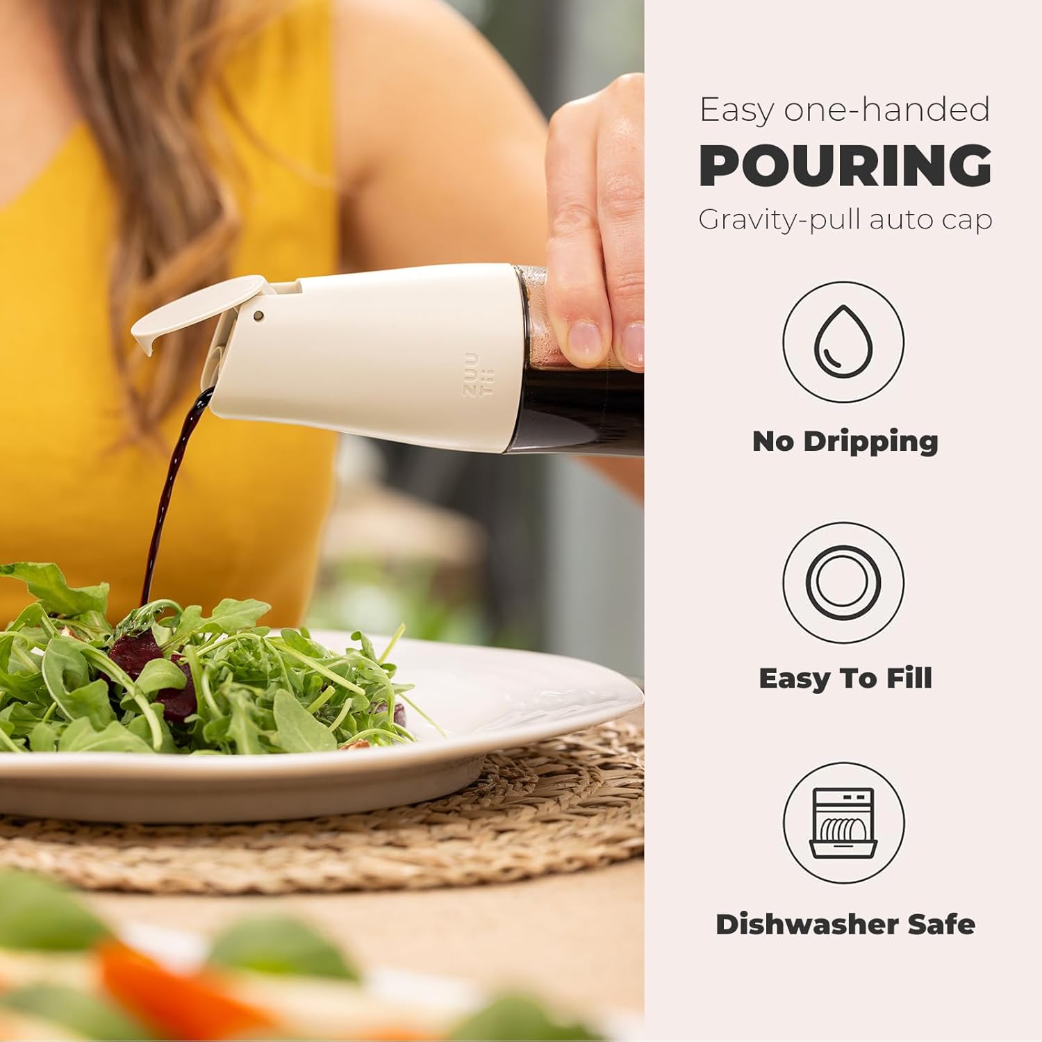 Large Olive Oil Dispenser,Mini Oil Bottle Set,Oil Dispenser with Brush - VINE GLOBAL