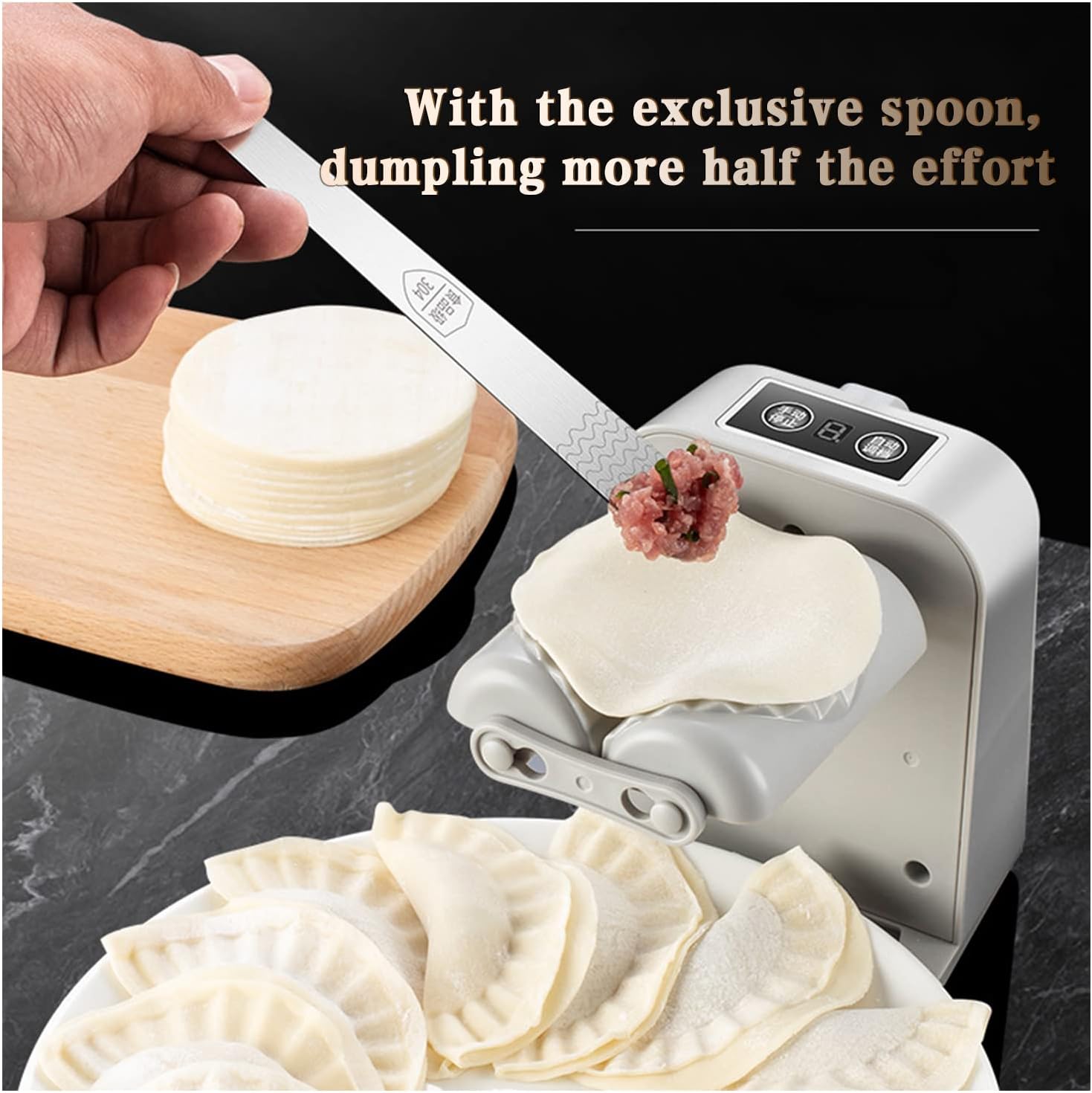 Automatic Electric Dumpling Press Maker Machine - Adjustable and Easy to Operate - VINE GLOBAL