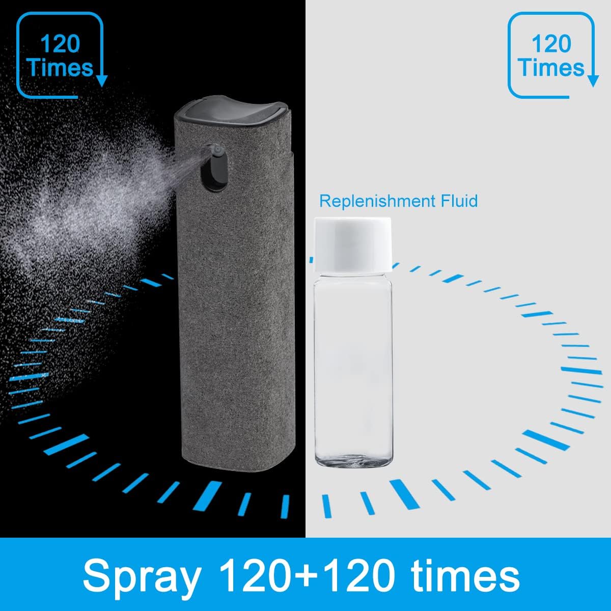 Car Screen Cleaner Spray, Electronic Touchscreen Mist Cleaning Brush Kit for TV, Laptop, iPad, iPhone, Cellphone, MacBook Pro, Tablet, PC, Computer, Monitor, LCD Screens, Eyeglasses - Cream - VINE GLOBAL