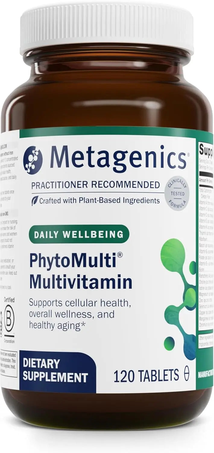 Metagenics PhytoMulti Multivitamin Without Iron - Daily Multivitamin for Overall Health & Aging - 20+ Essential Vitamins & Minerals - with Vitamin B6, Lutein, Zeaxanthin & More - 120 Tablets VINE GLOBAL