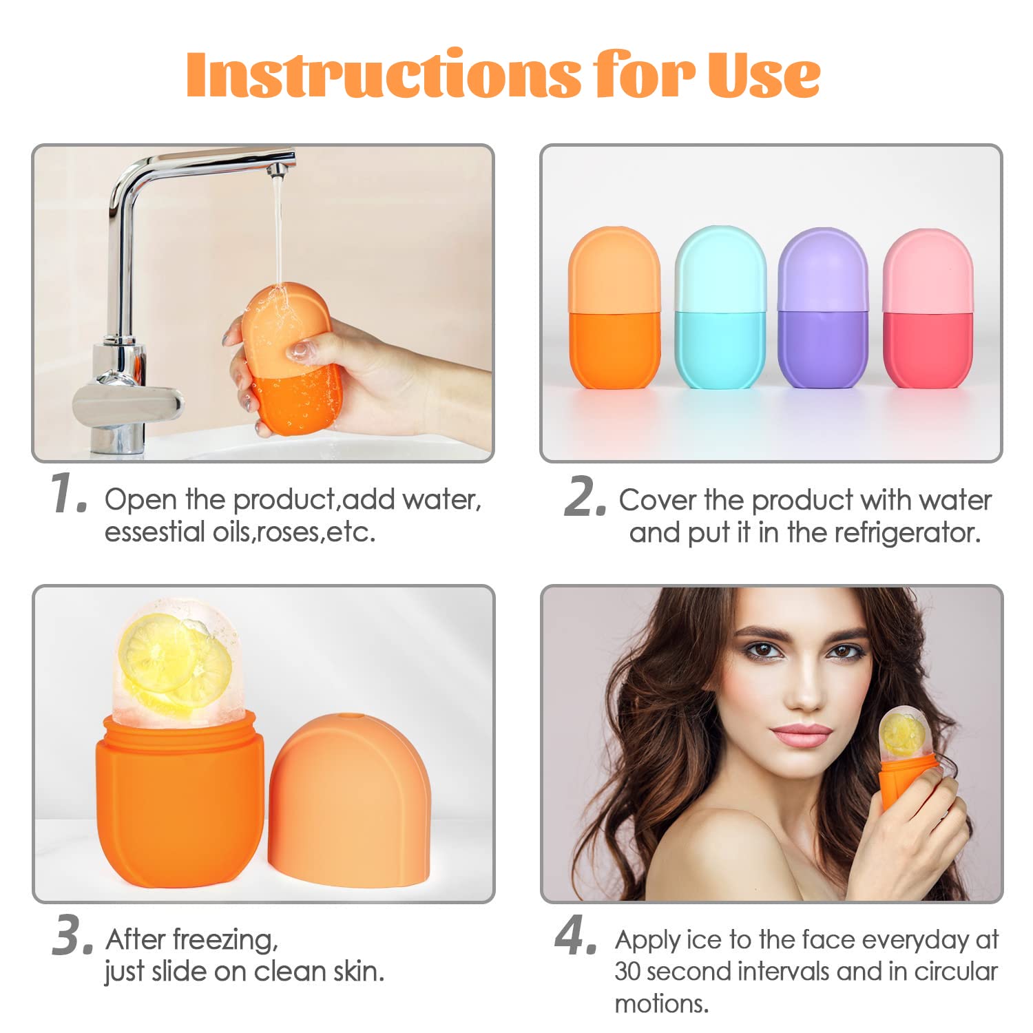 Ice Roller for Face and Eye, Ice Face Roller - VINE GLOBAL