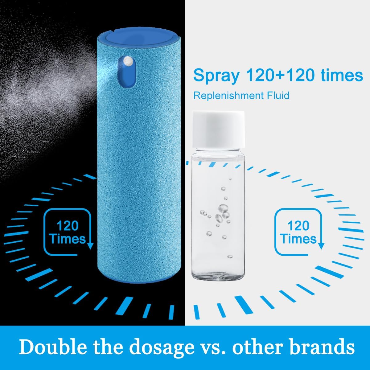 Car Screen Cleaner Spray, Electronic Touchscreen Mist Cleaning Brush Kit for TV, Laptop, iPad, iPhone, Cellphone, MacBook Pro, Tablet, PC, Computer, Monitor, LCD Screens, Eyeglasses - Cream - VINE GLOBAL