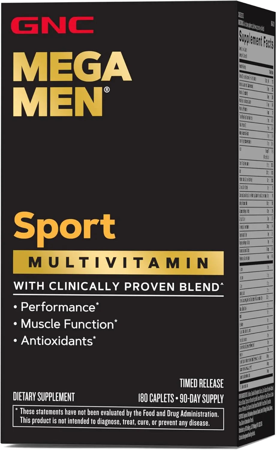 GNC Mega Men Sport Multivitamin | Performance, Muscle Function, and General Health | 180 Count VINE GLOBAL