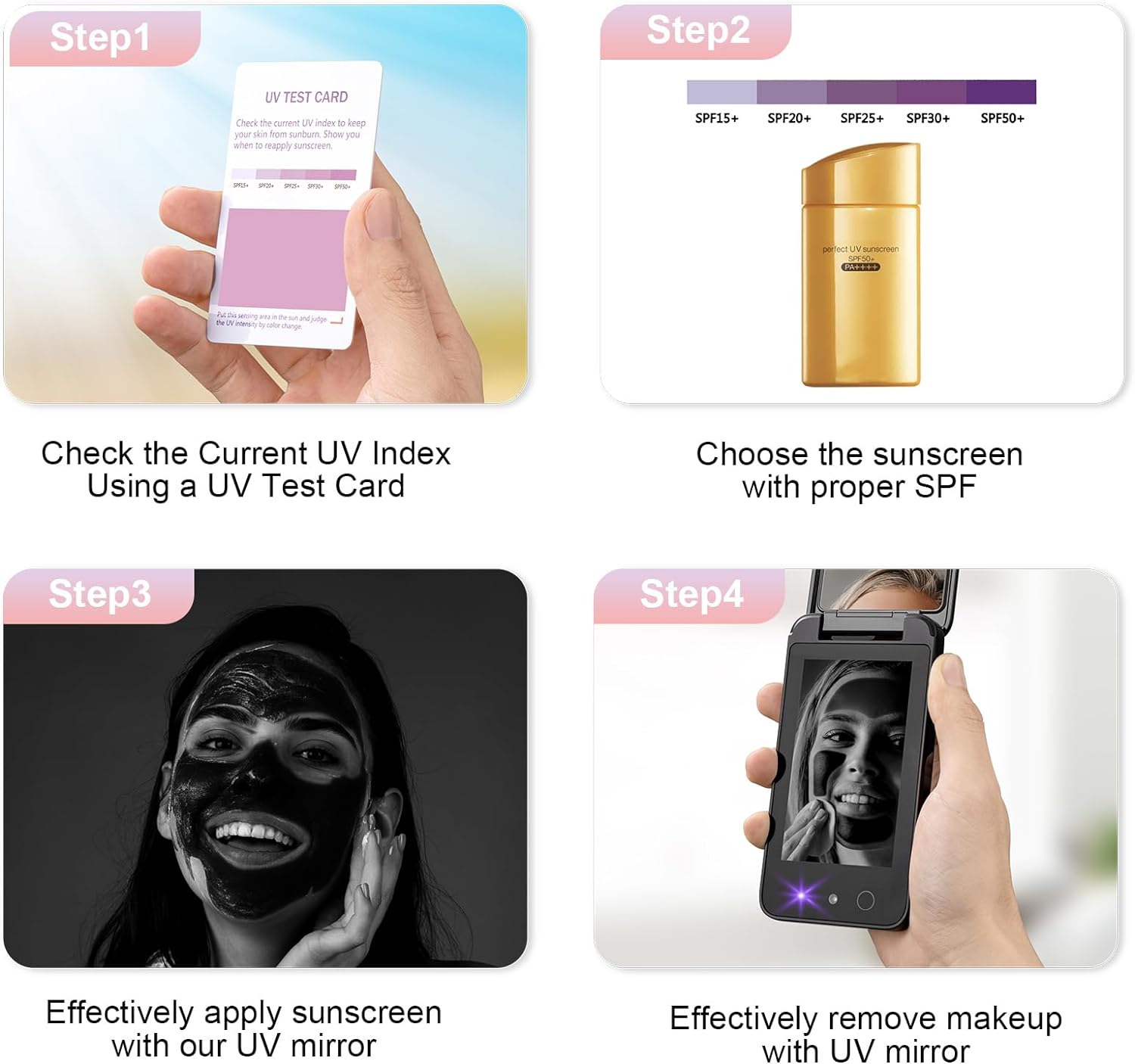 UV Camera for Sunscreen Test UV Mirror Sunscreen Camera - VINE GLOBAL