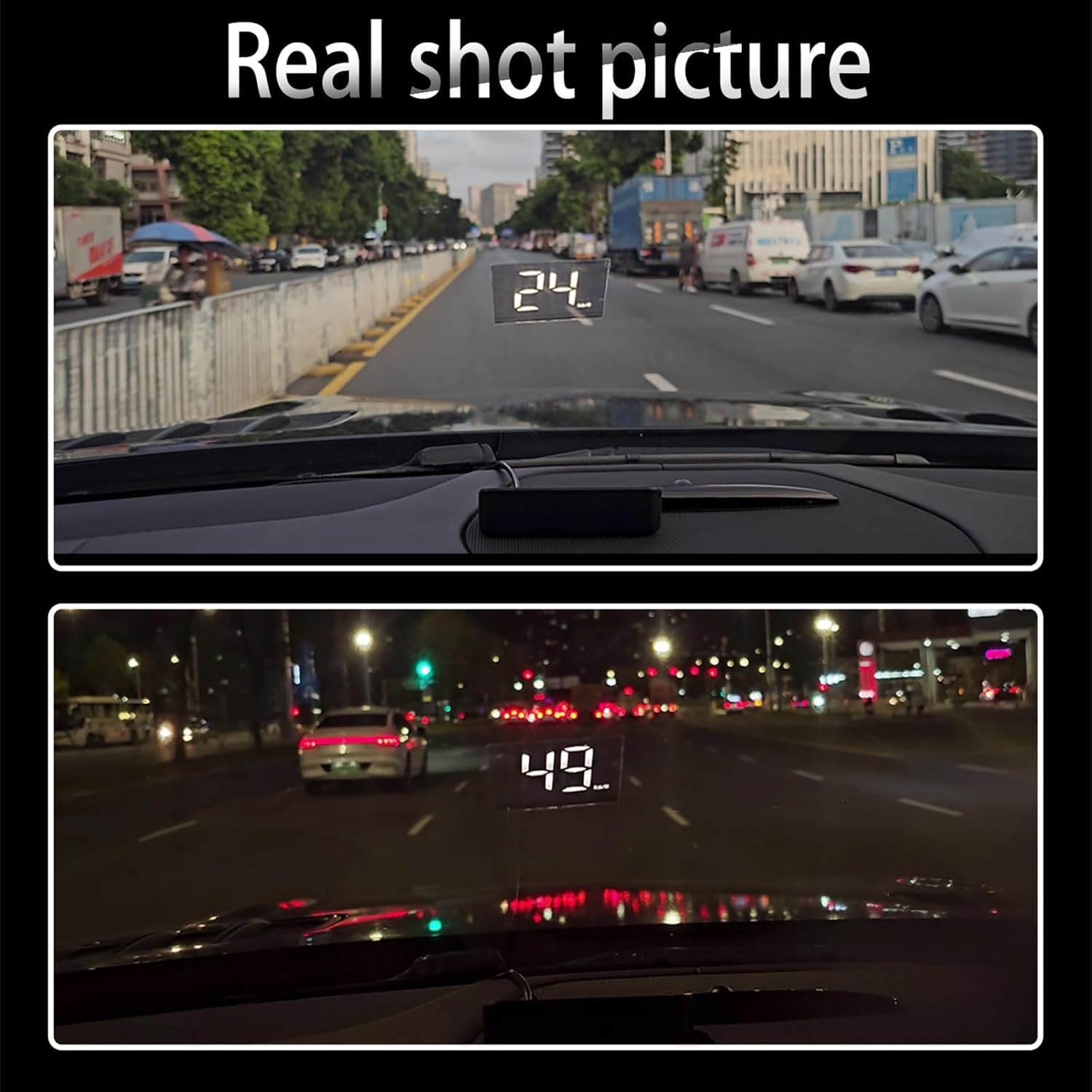 Head Up Display for Car HUD | Automatic Light Sensing | Mile Speed|Speedometer - VINE GLOBAL