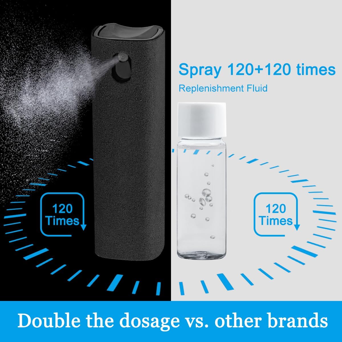 Car Screen Cleaner Spray, Electronic Touchscreen Mist Cleaning Brush Kit for TV, Laptop, iPad, iPhone, Cellphone, MacBook Pro, Tablet, PC, Computer, Monitor, LCD Screens, Eyeglasses - Cream - VINE GLOBAL