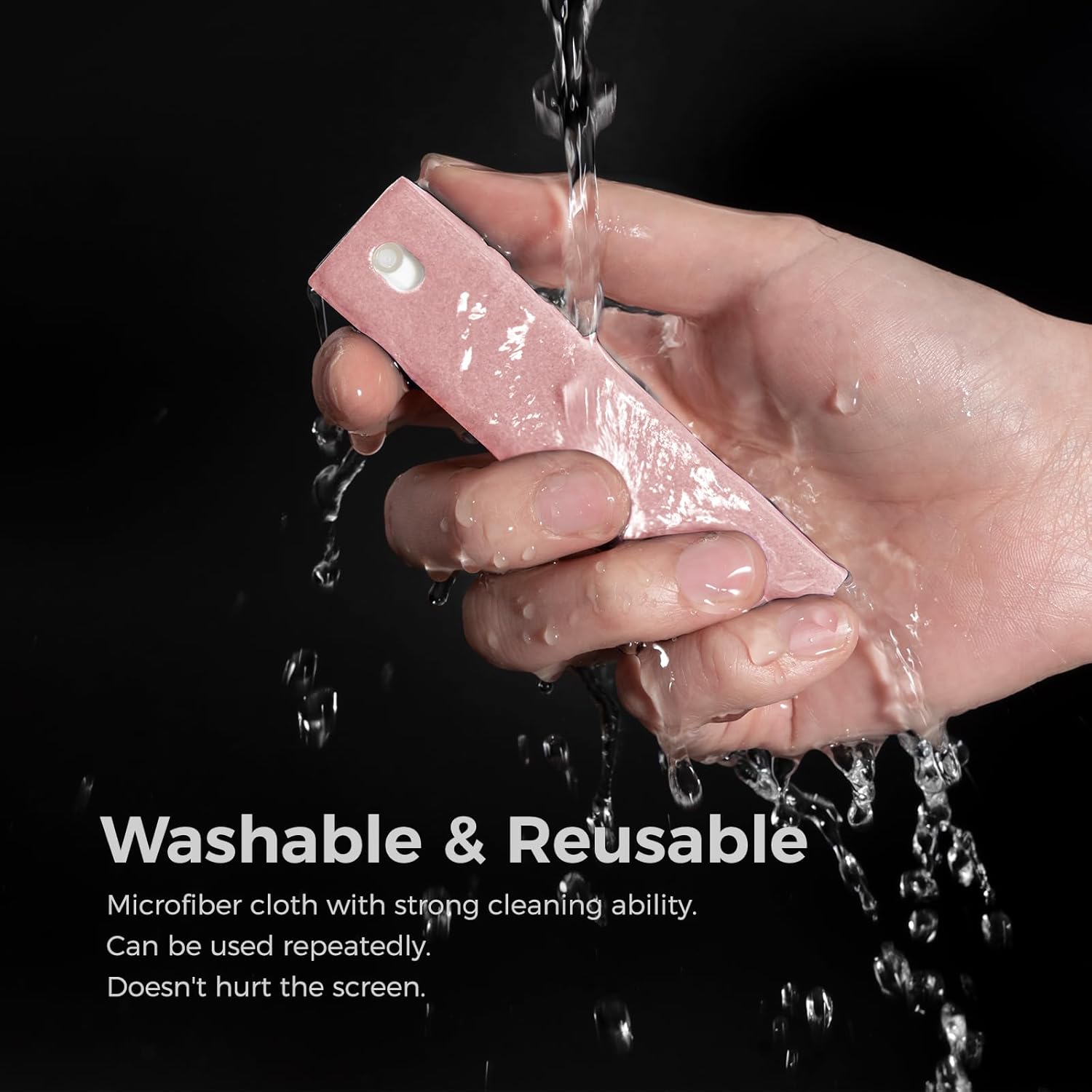 CLEAN Screen Cleaner, Fingerprint Proof Screen Cleaner Spray, All-in-One Cleaner with Microfiber and Shell for All Phones, Laptop and Tablet Screens (Black) - VINE GLOBAL