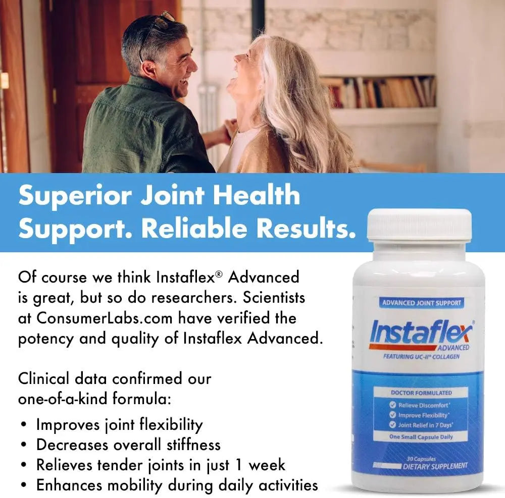 Instaflex Advanced Joint Support - Doctor Formulated Joint Relief Supplement, Featuring Collagen & 5 Other Joint Discomfort Fighting Ingredients - 14 Count VINE GLOBAL