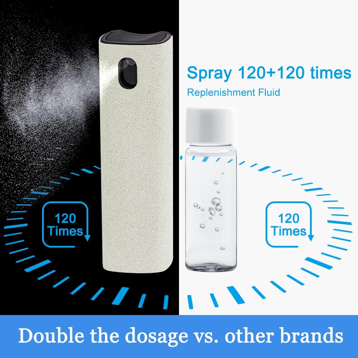 Car Screen Cleaner Spray, Electronic Touchscreen Mist Cleaning Brush Kit for TV, Laptop, iPad, iPhone, Cellphone, MacBook Pro, Tablet, PC, Computer, Monitor, LCD Screens, Eyeglasses - Cream - VINE GLOBAL