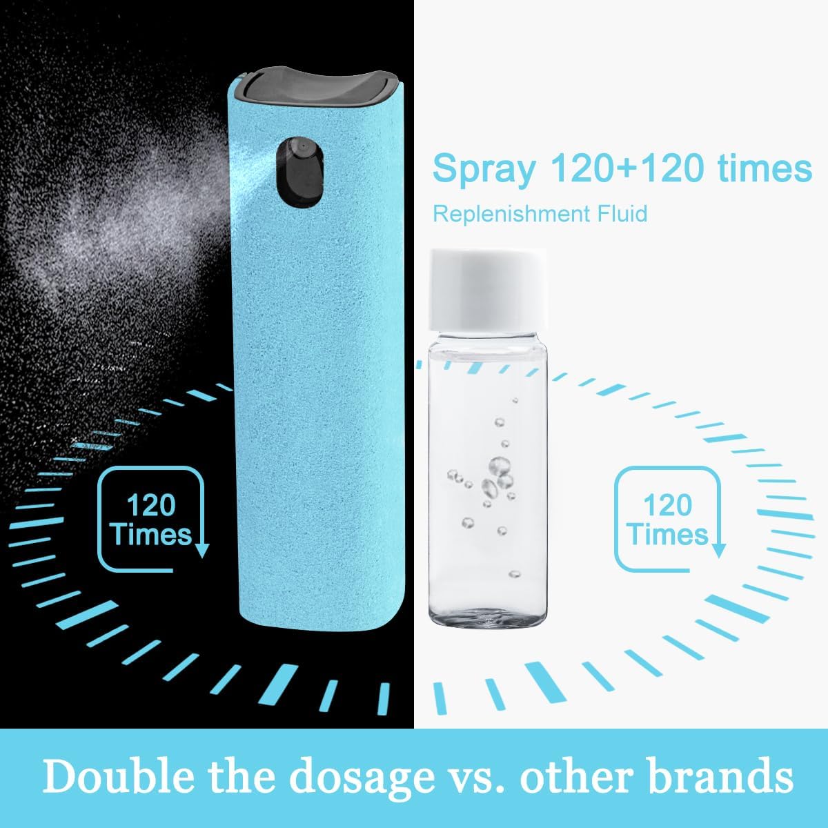 Car Screen Cleaner Spray, Electronic Touchscreen Mist Cleaning Brush Kit for TV, Laptop, iPad, iPhone, Cellphone, MacBook Pro, Tablet, PC, Computer, Monitor, LCD Screens, Eyeglasses - Cream - VINE GLOBAL