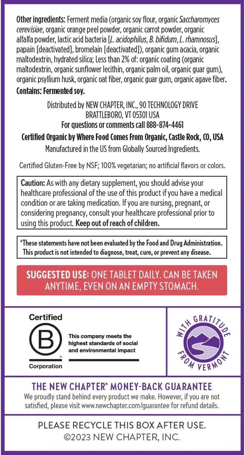 New Chapter Women's Multivitamin 50 Plus for Cellular Energy VINE GLOBAL