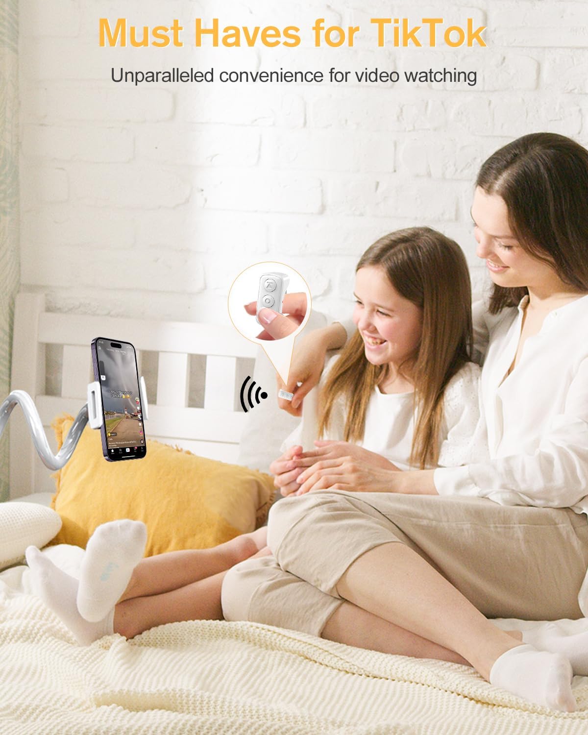 Remote Control for TikTok, Page Turner for Kindle App, Bluetooth Camera Video Recording Remote, Scrolling Ring for TIK Tok, iPhone, iPad, iOS, Android - Black - VINE GLOBAL