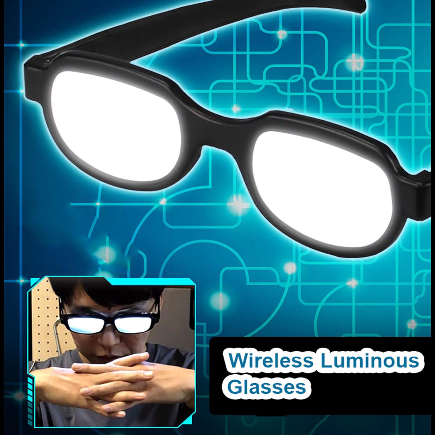 Anime Glasses Light-Up LED Eyewear| Anime Role Playing Props Funny| Cosplay Halloween VINE GLOBAL