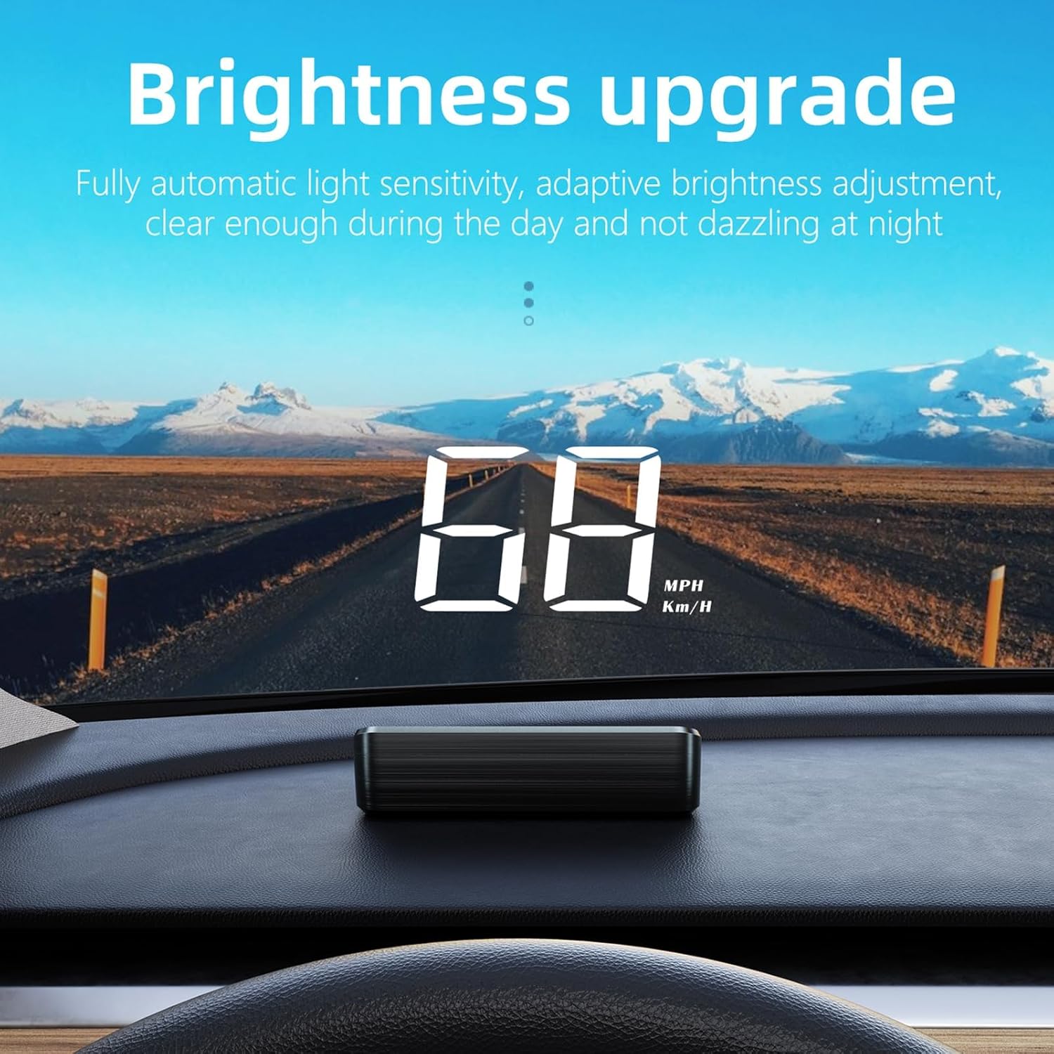 Head Up Display for Car HUD | Automatic Light Sensing | Mile Speed|Speedometer - VINE GLOBAL