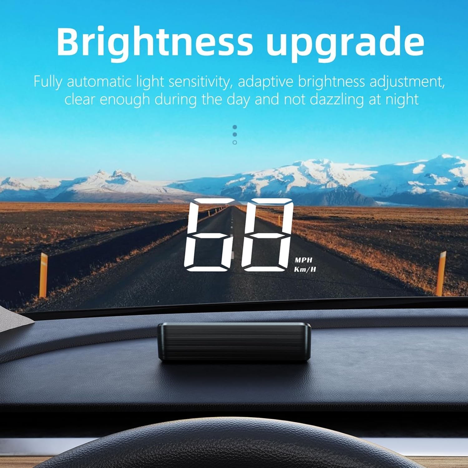 Head Up Display for Car HUD | Automatic Light Sensing | Mile Speed|Speedometer - VINE GLOBAL