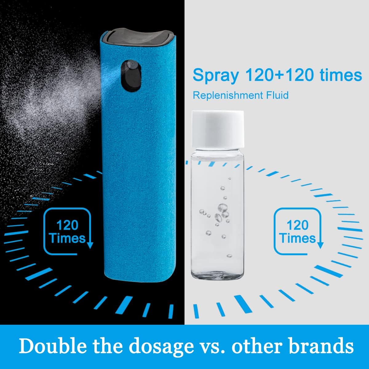 Car Screen Cleaner Spray, Electronic Touchscreen Mist Cleaning Brush Kit for TV, Laptop, iPad, iPhone, Cellphone, MacBook Pro, Tablet, PC, Computer, Monitor, LCD Screens, Eyeglasses - Cream - VINE GLOBAL