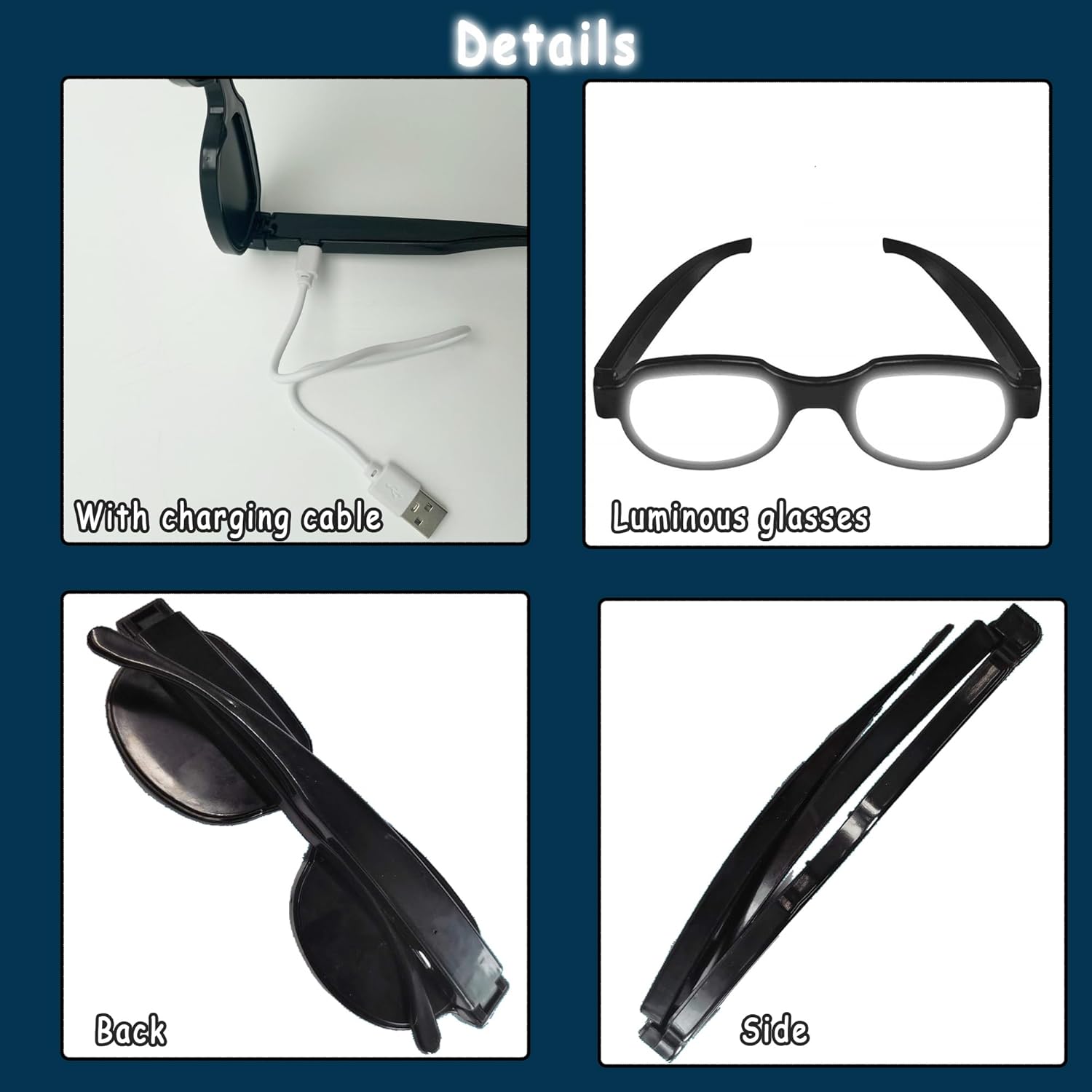 Anime Glasses Light-Up LED Eyewear| Anime Role Playing Props Funny| Cosplay Halloween VINE GLOBAL