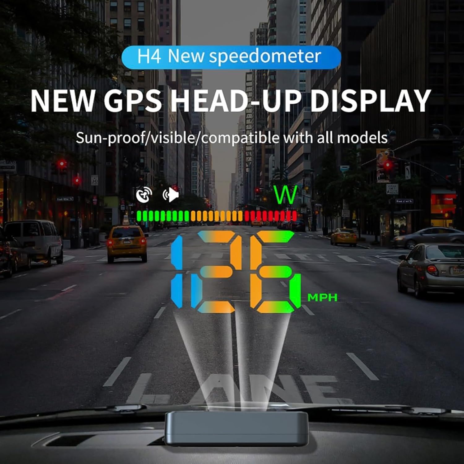 Head Up Display for Car HUD | Automatic Light Sensing | Mile Speed|Speedometer - VINE GLOBAL