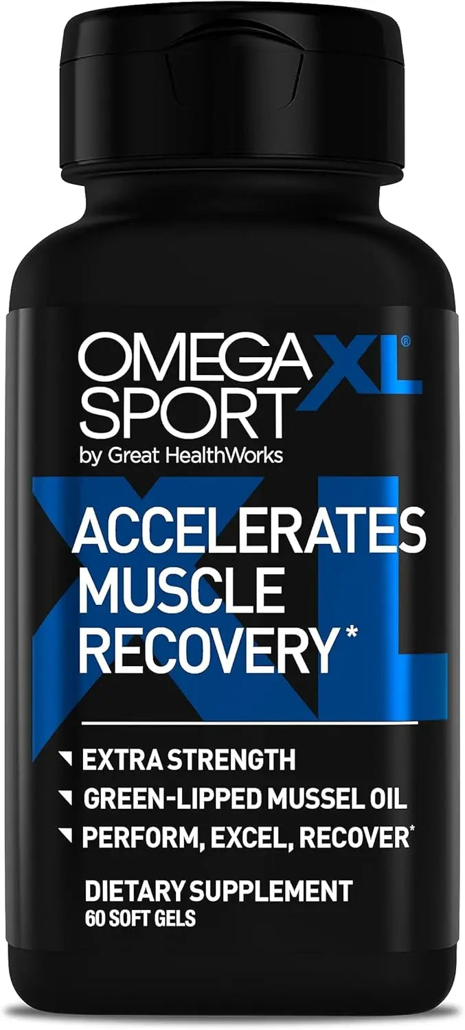 OmegaXL Joint Support Supplement, for Relief - Natural Muscle Support, Green Lipped Mussel Oil, Soft Gel Pills, Drug-Free, 60 Count VINE GLOBAL
