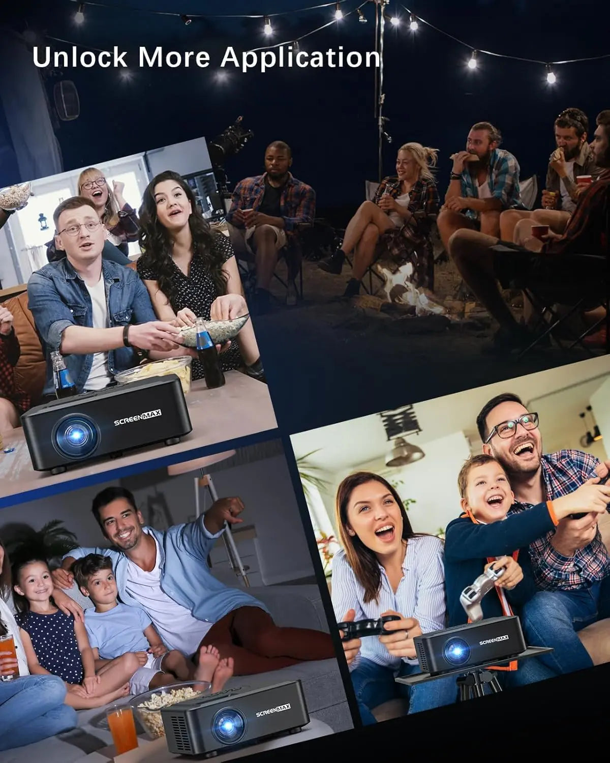 Projector with WIFI and Bluetooth,Native 1080P Projector,2024 450 ANSI Portable Movie Projector for Outdoor Use,Zoom Function,Home Video Led Projector Compatible with Iphone/Android/Tv Stick VINE GLOBAL