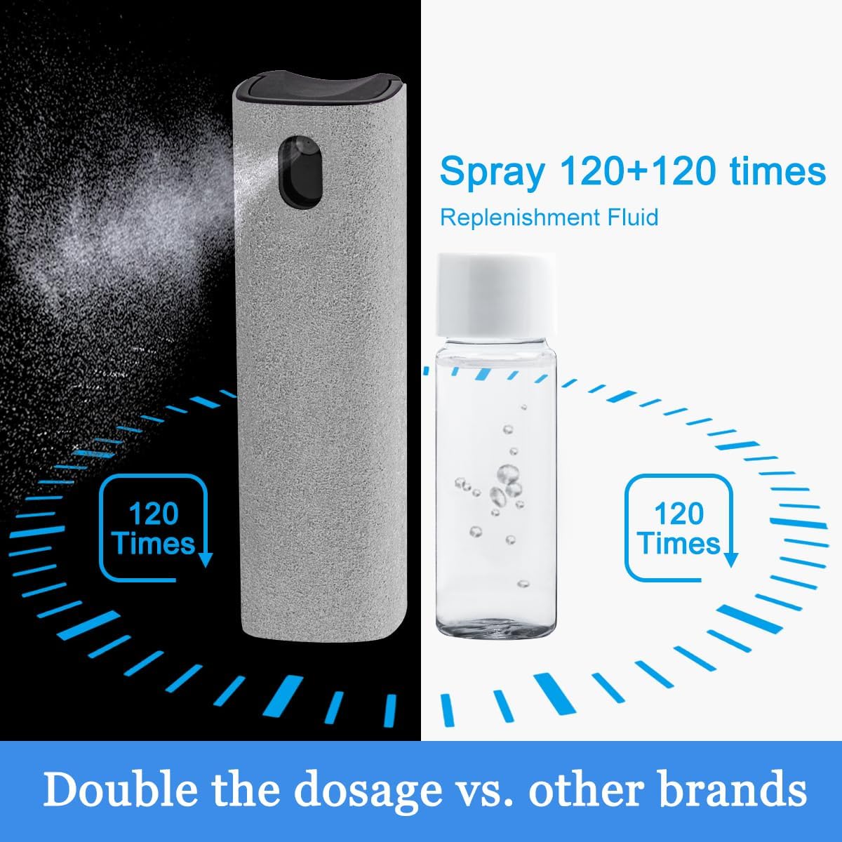 Car Screen Cleaner Spray, Electronic Touchscreen Mist Cleaning Brush Kit for TV, Laptop, iPad, iPhone, Cellphone, MacBook Pro, Tablet, PC, Computer, Monitor, LCD Screens, Eyeglasses - Cream - VINE GLOBAL