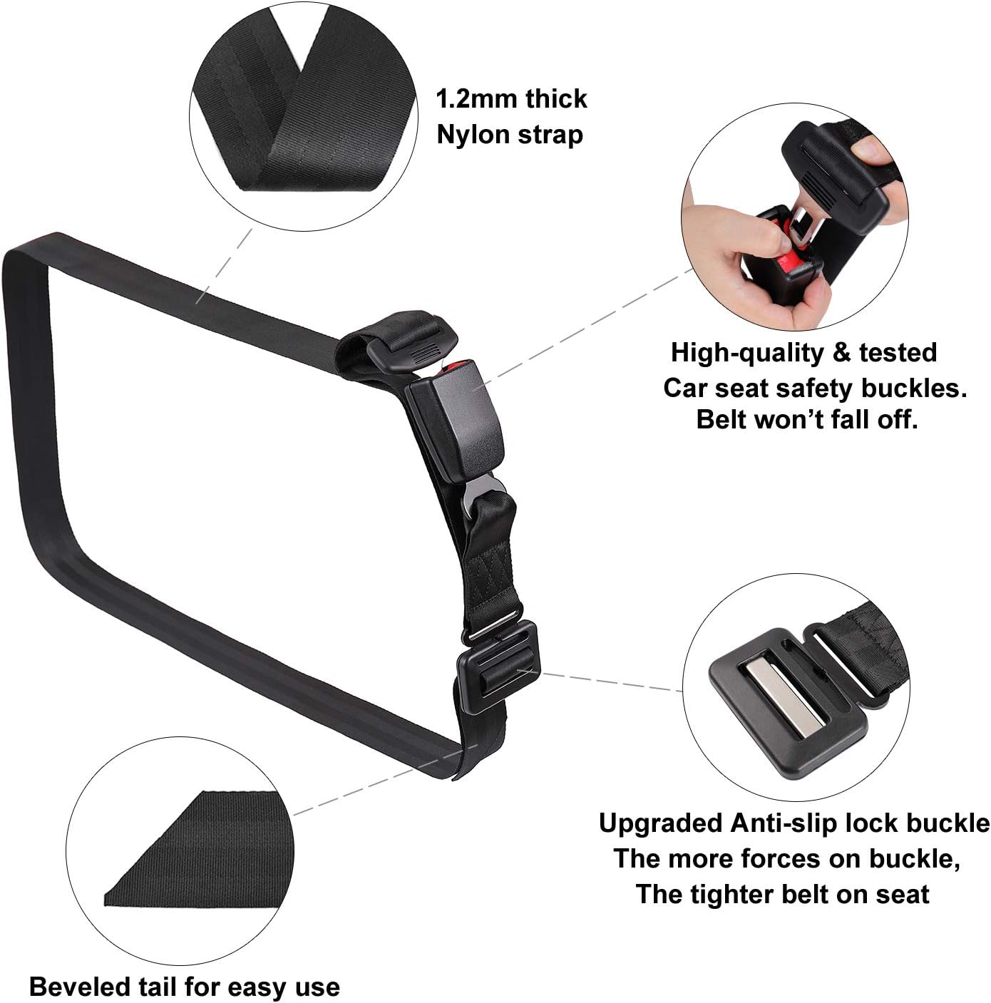 Pregnancy Car Seat Belt Bump Belt Adjuster Comfort and Safety Maternity Driving Straps VINE GLOBAL